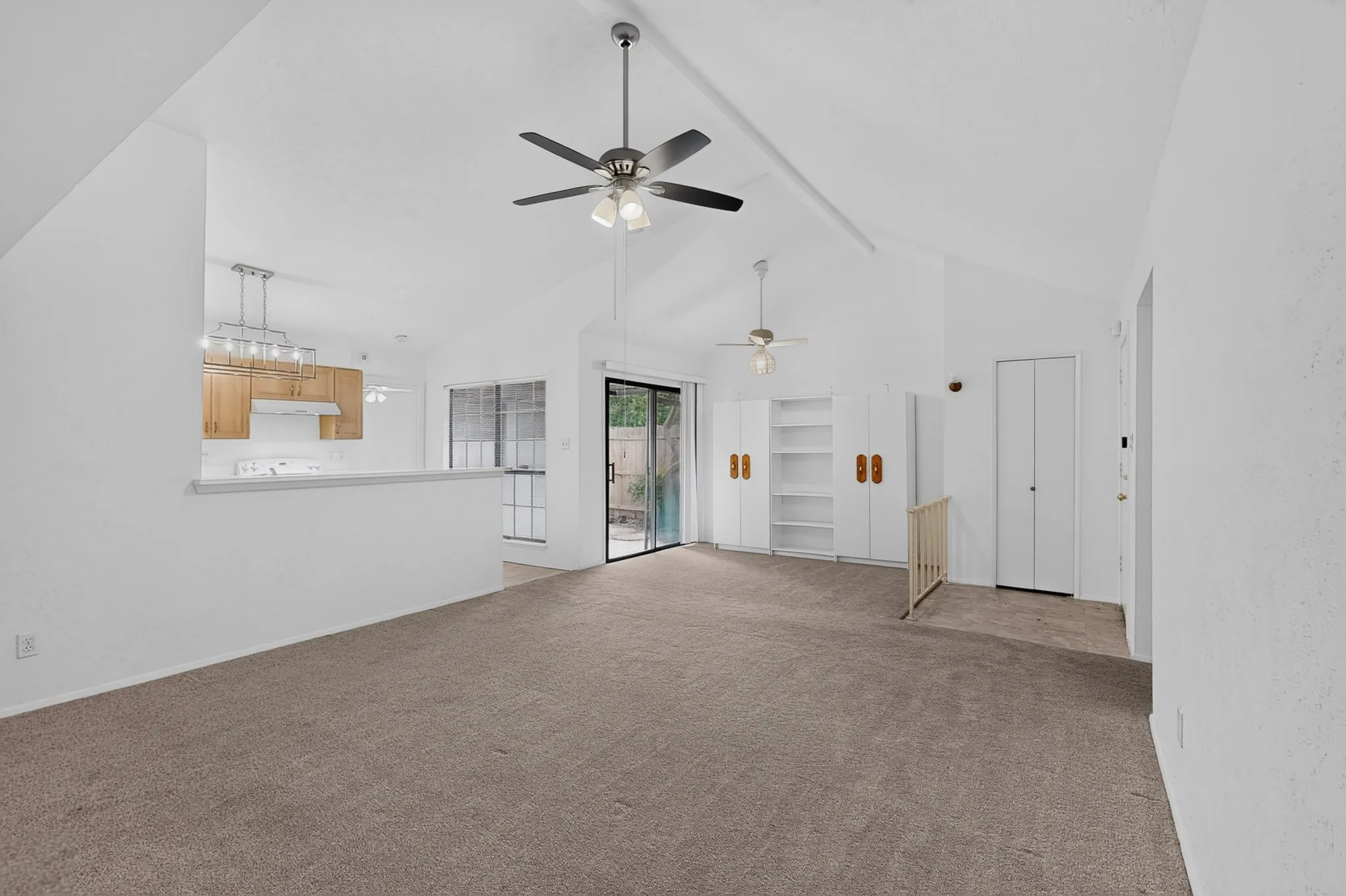 Spacious open living room