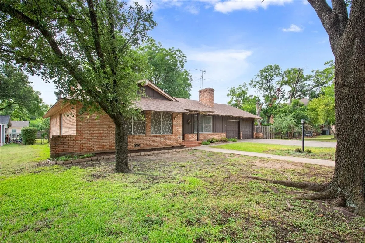 Side view from left of house