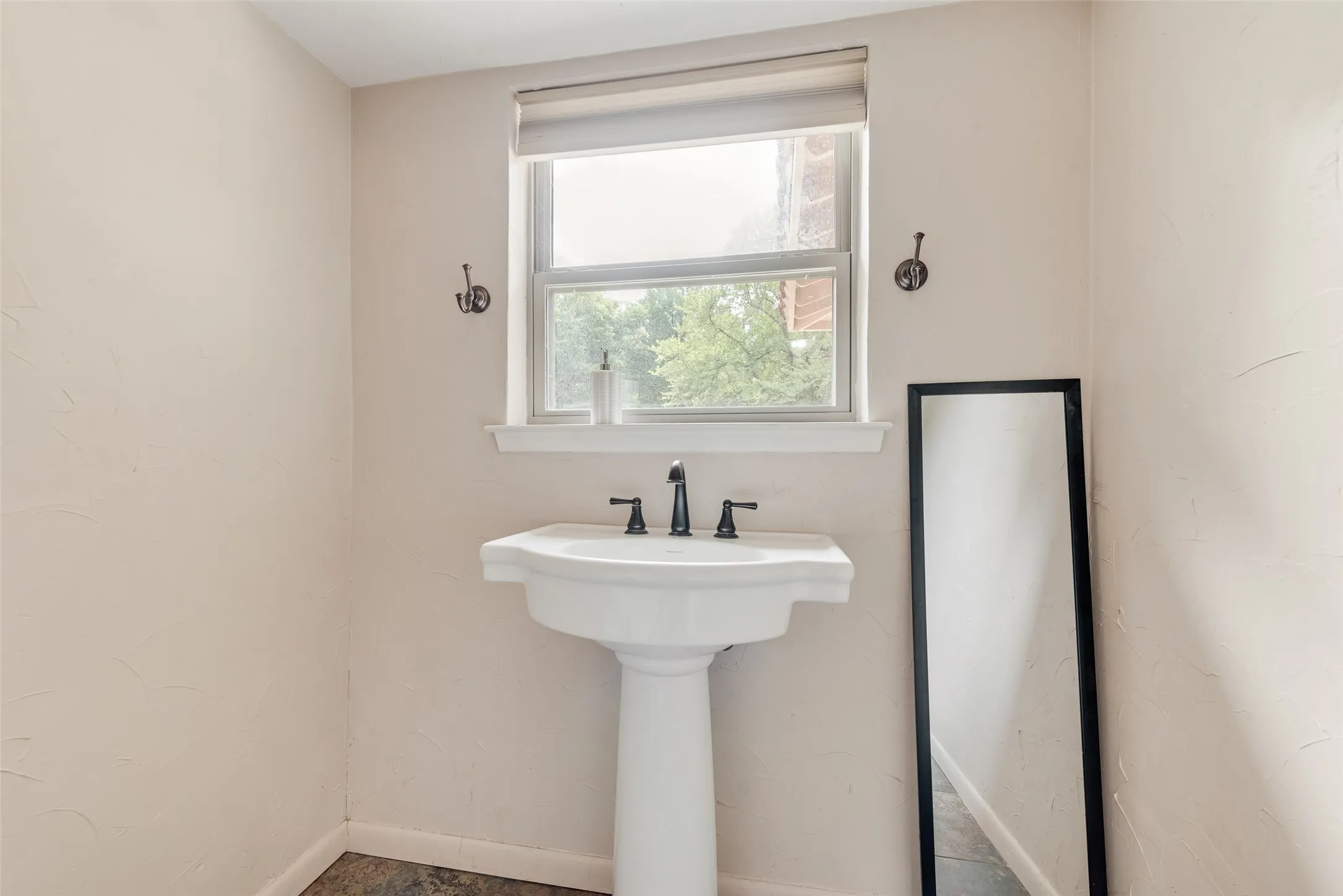 Downstairs half bath