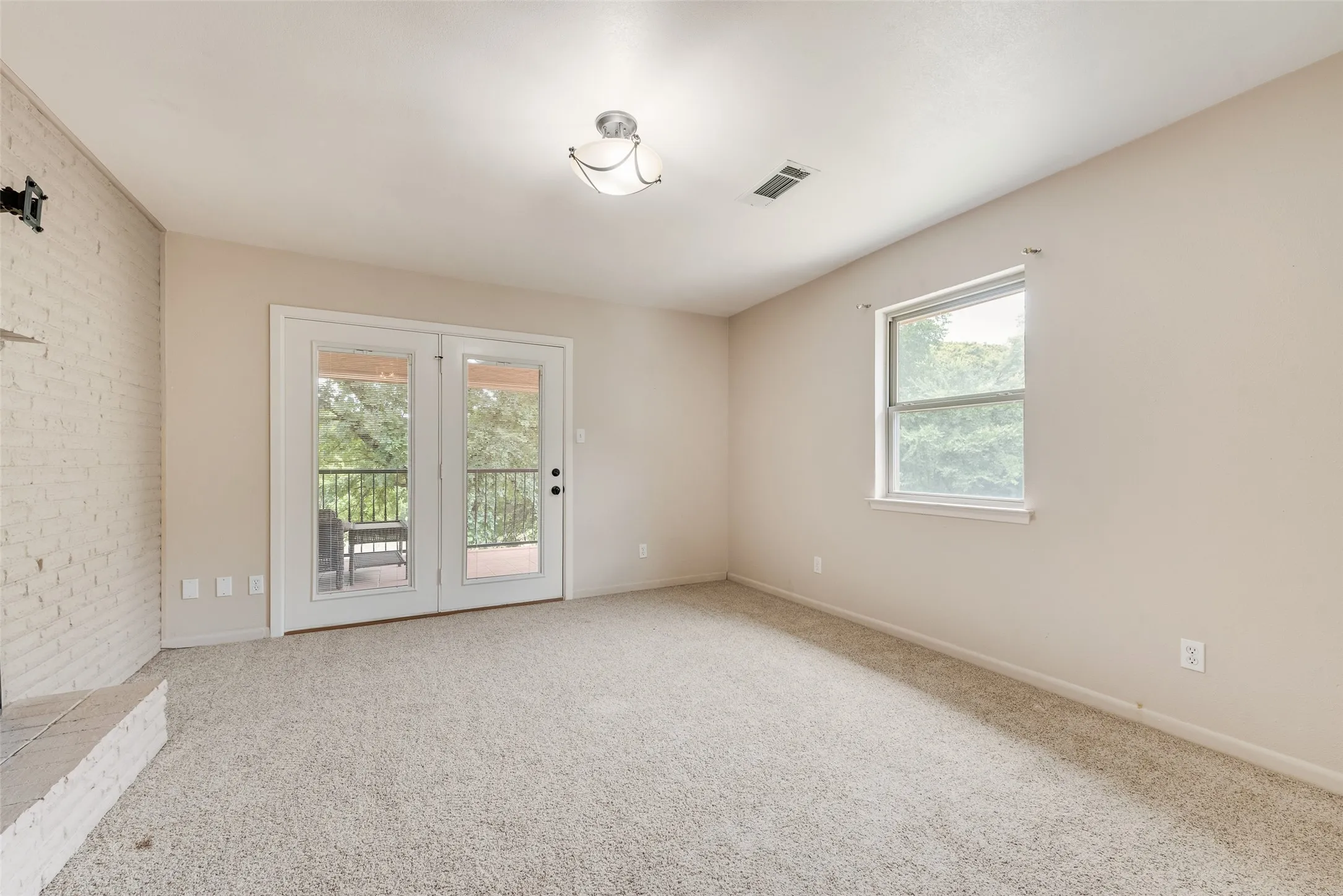 Library/study off of master bedroom with fireplace