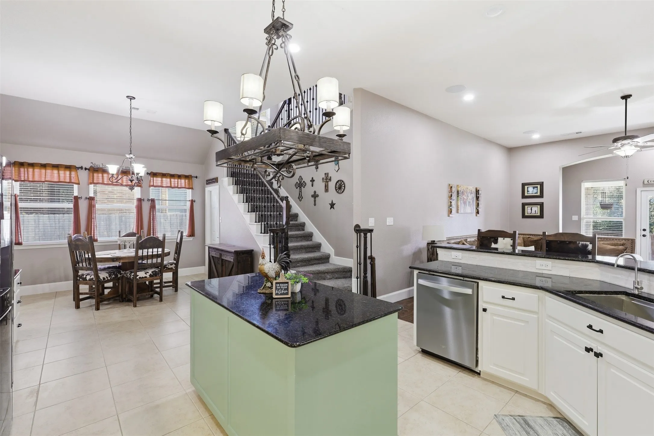 Heart of the Home ! Kitchen with breakfast nook dining and another eating area at breakfast bar.