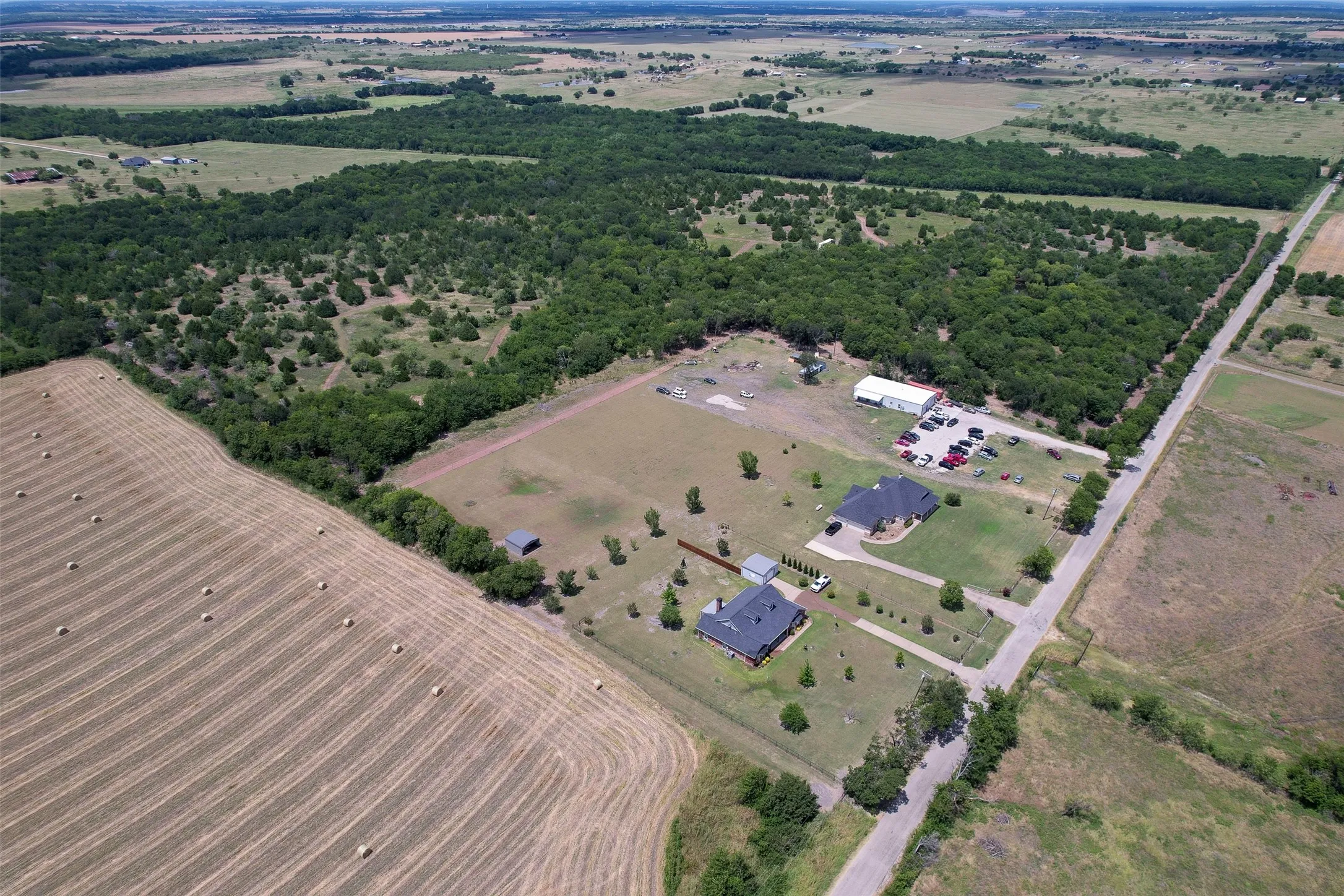 Our property is directly behind these two properties with the entrance just down the road.