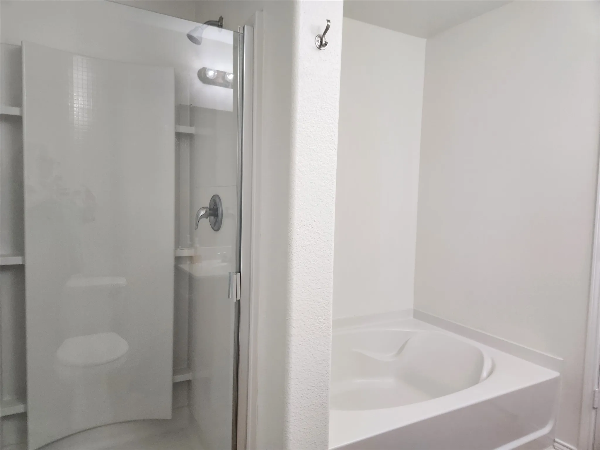 Separate tub and shower in primary bath