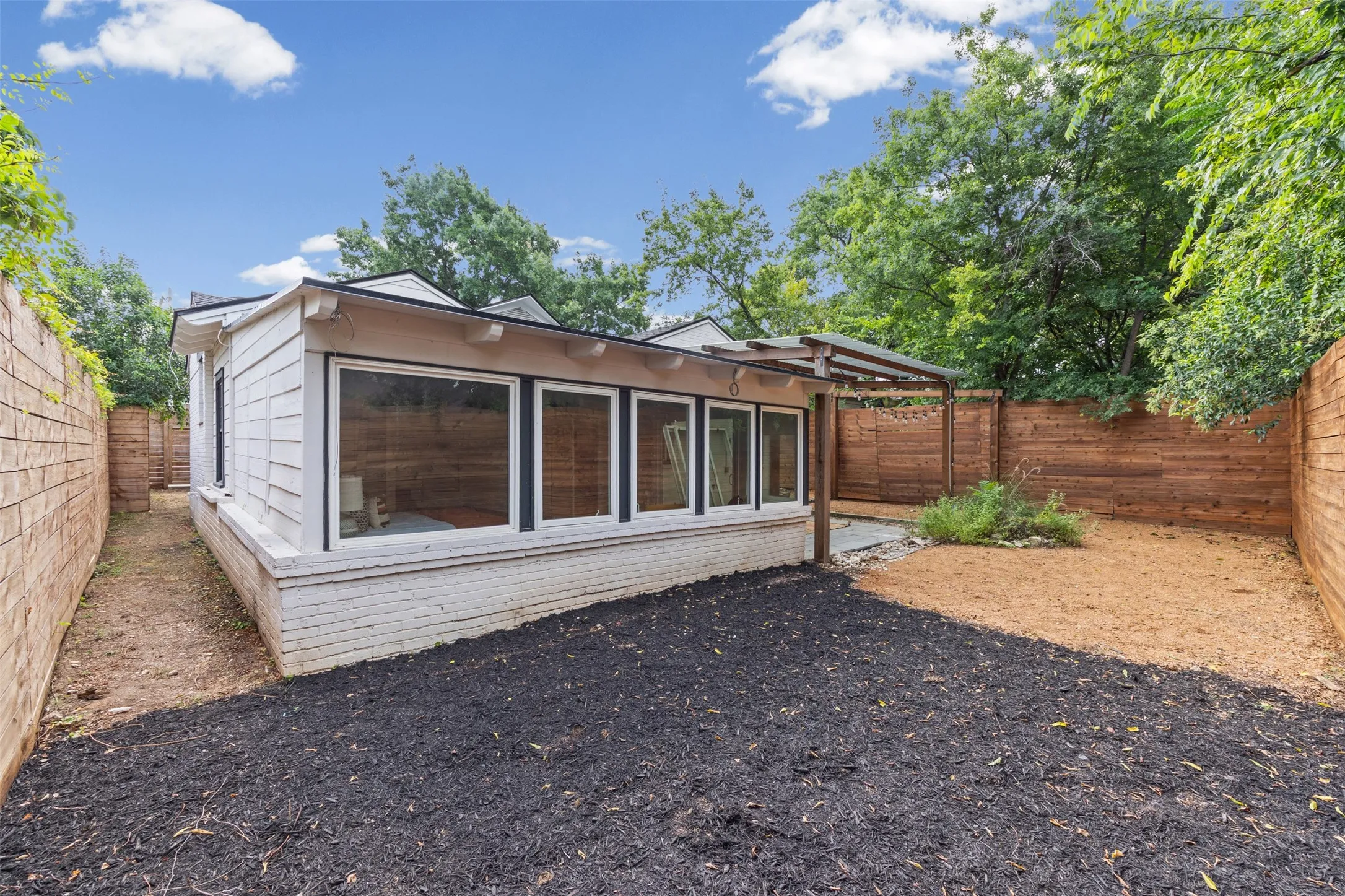 Easy maintenance backyard