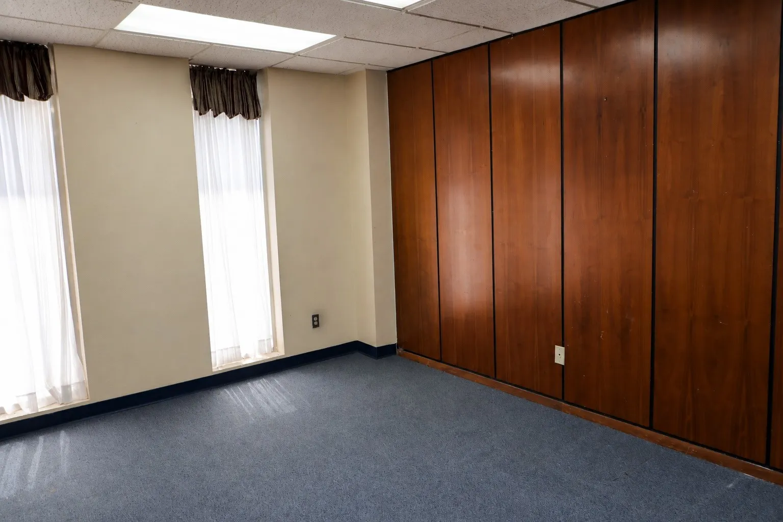 Office with windows