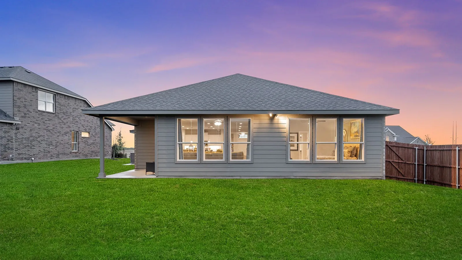 Rear Elevation - All Home and community information, including pricing, included features, terms, availability and amenities, are subject to change at any time without notice or obligation. All Drawings, pictures, photographs, video, square footages, floor plans, elevations, features, colors and sizes are approximate for illustration purposes only and will vary from the homes as built.