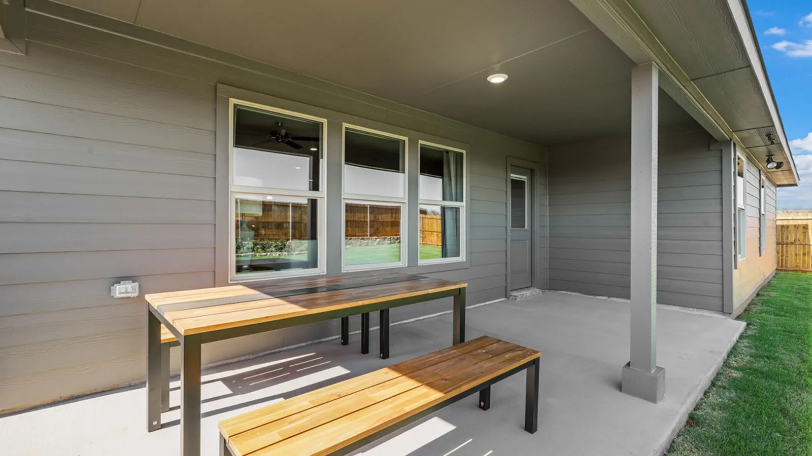 Patio - All Home and community information, including pricing, included features, terms, availability and amenities, are subject to change at any time without notice or obligation. All Drawings, pictures, photographs, video, square footages, floor plans, elevations, features, colors and sizes are approximate for illustration purposes only and will vary from the homes as built.
