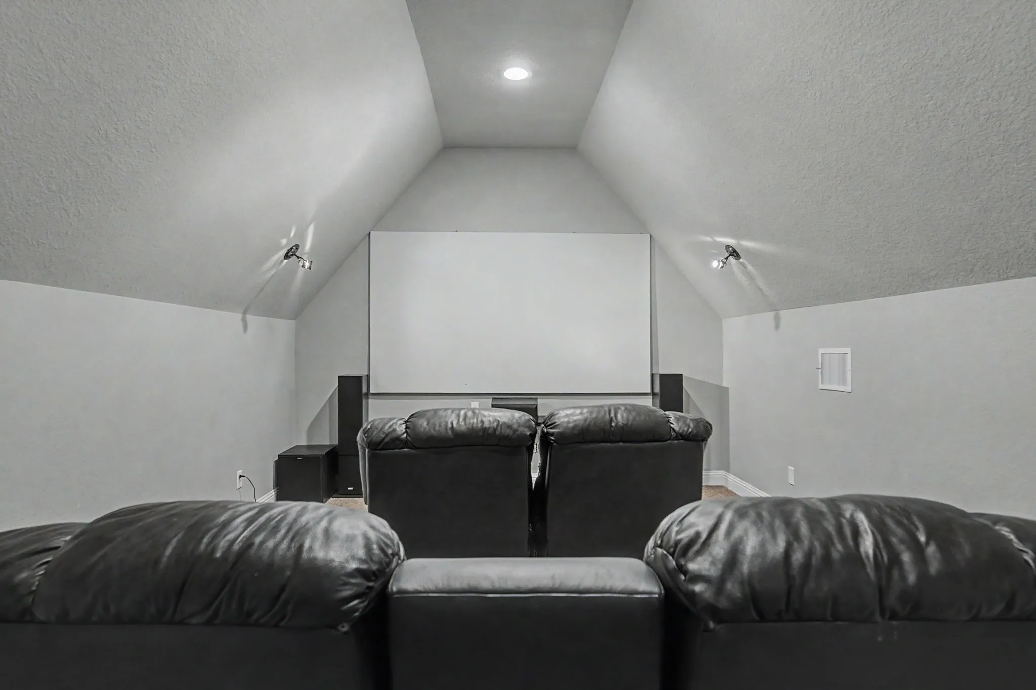 Dedicated media room provides a separate space for movies, entertainment, and relaxing.