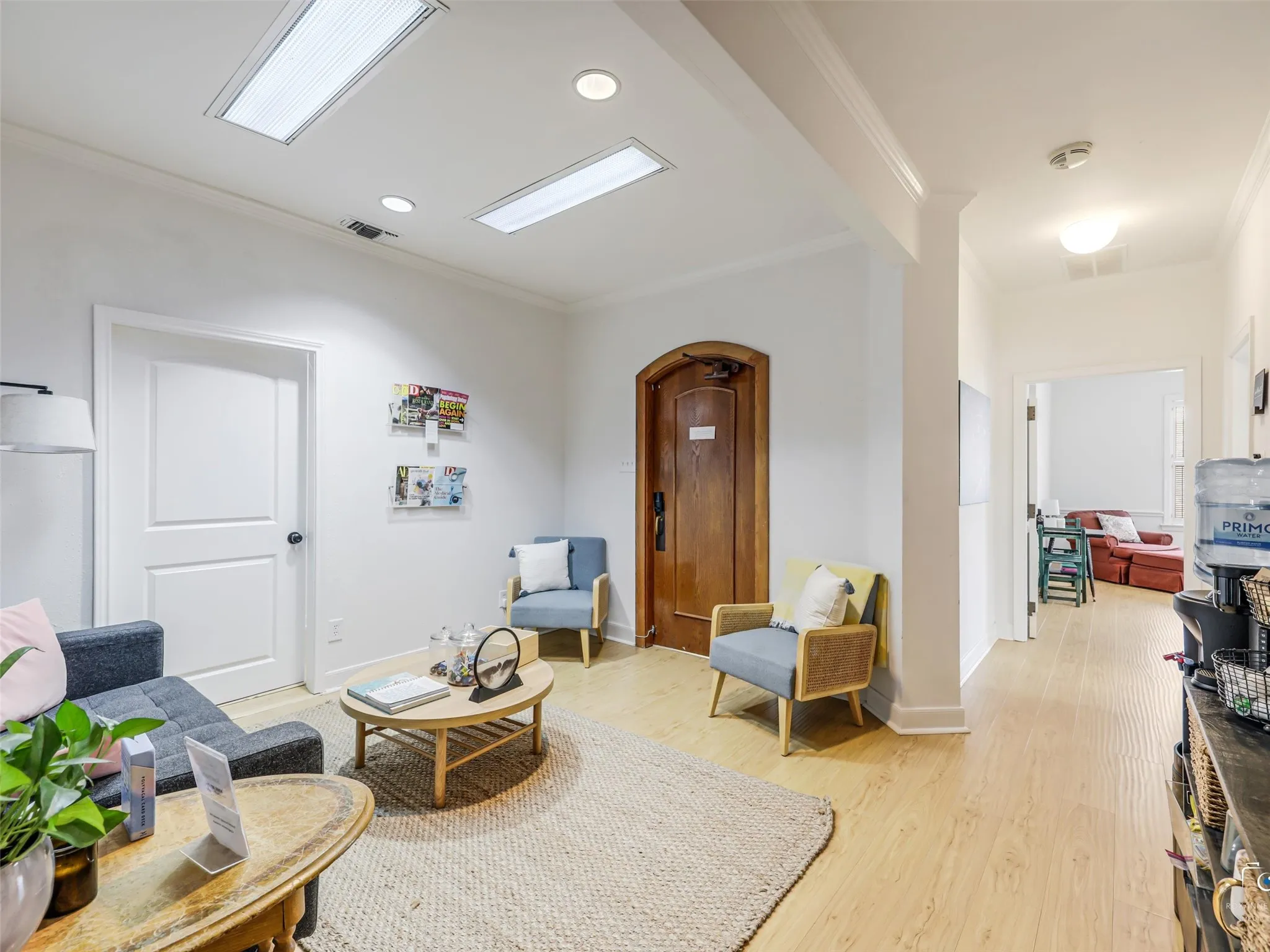 Second floor reception area