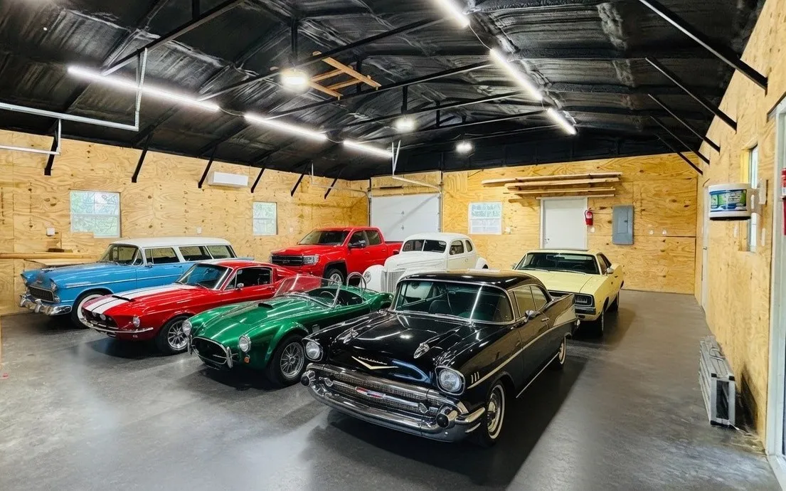 Lots of room for your car collection. (Virtual Staging)