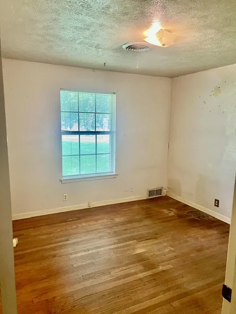 Wood-finish flooring throughout