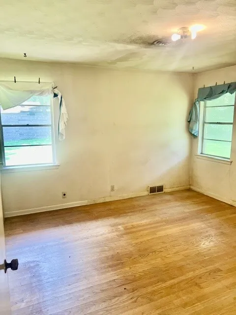 Light wood-finish flooring throughout