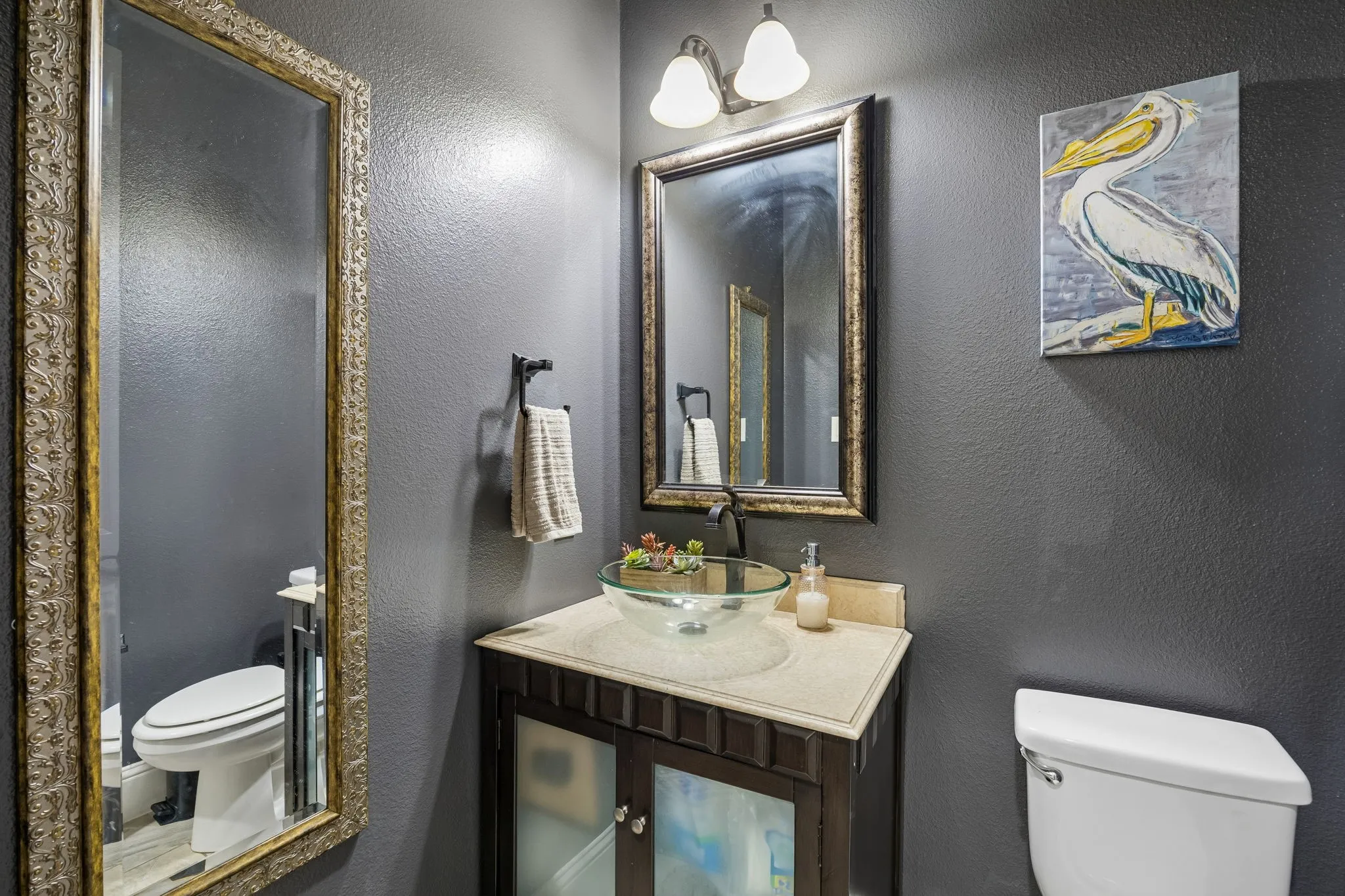 Downstairs powder bath