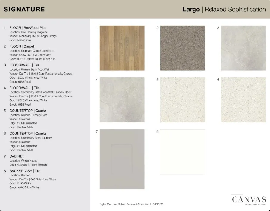 1604 Yaupon Court design selections! This home is currently under construction and selections are subject to change.