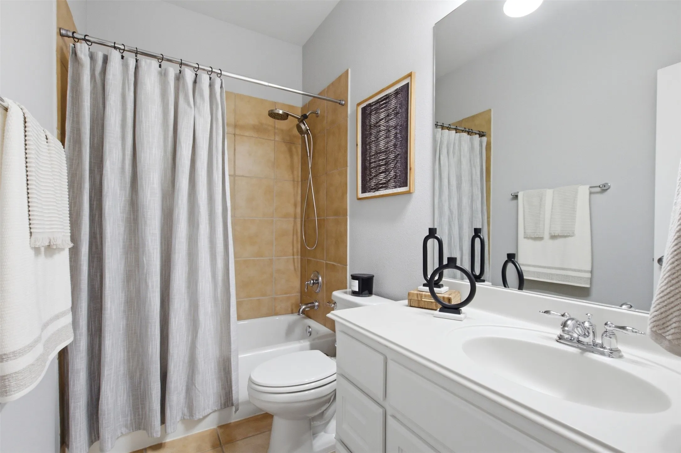 Downstairs Full Bath next to Bedroom