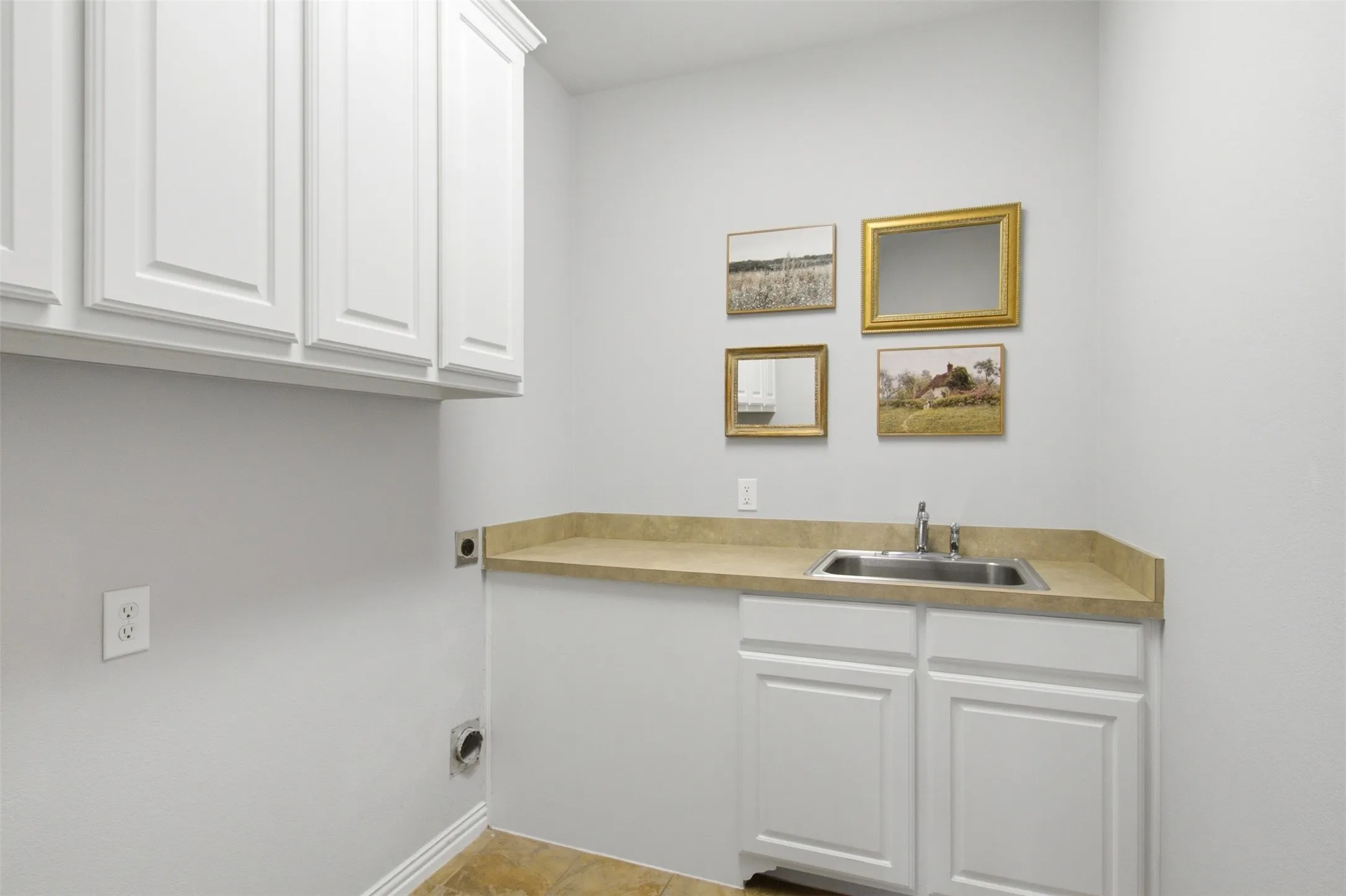 Built in cabinets and sink