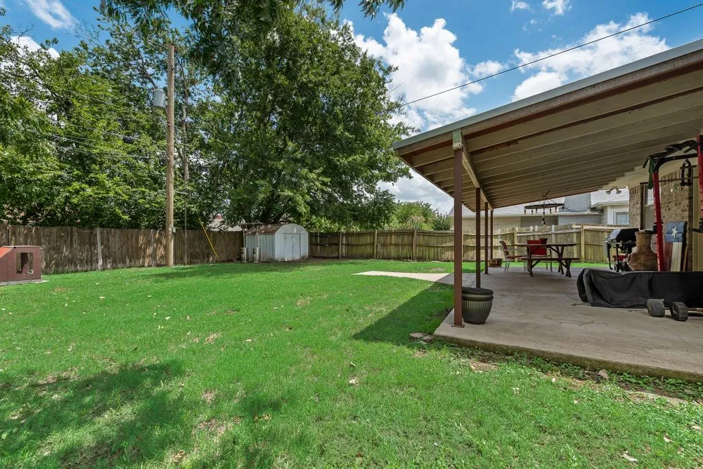 The backyard is larger than pictured here.