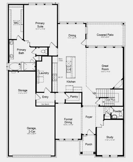 Additional Highlights Include: extended primary suite and walk-in closet, 8' door entry, upgraded front door, and gas drop at patio.