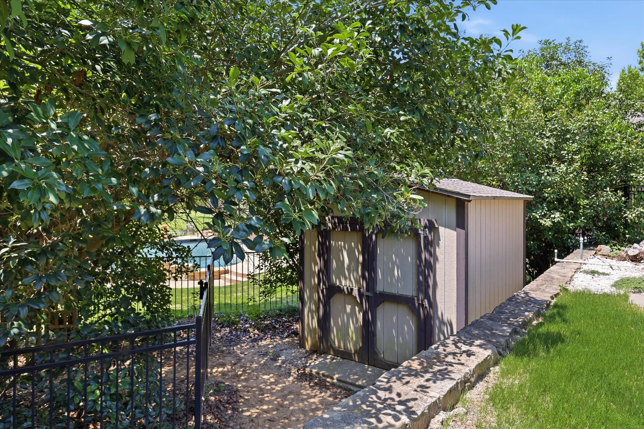shed for all the pool toys