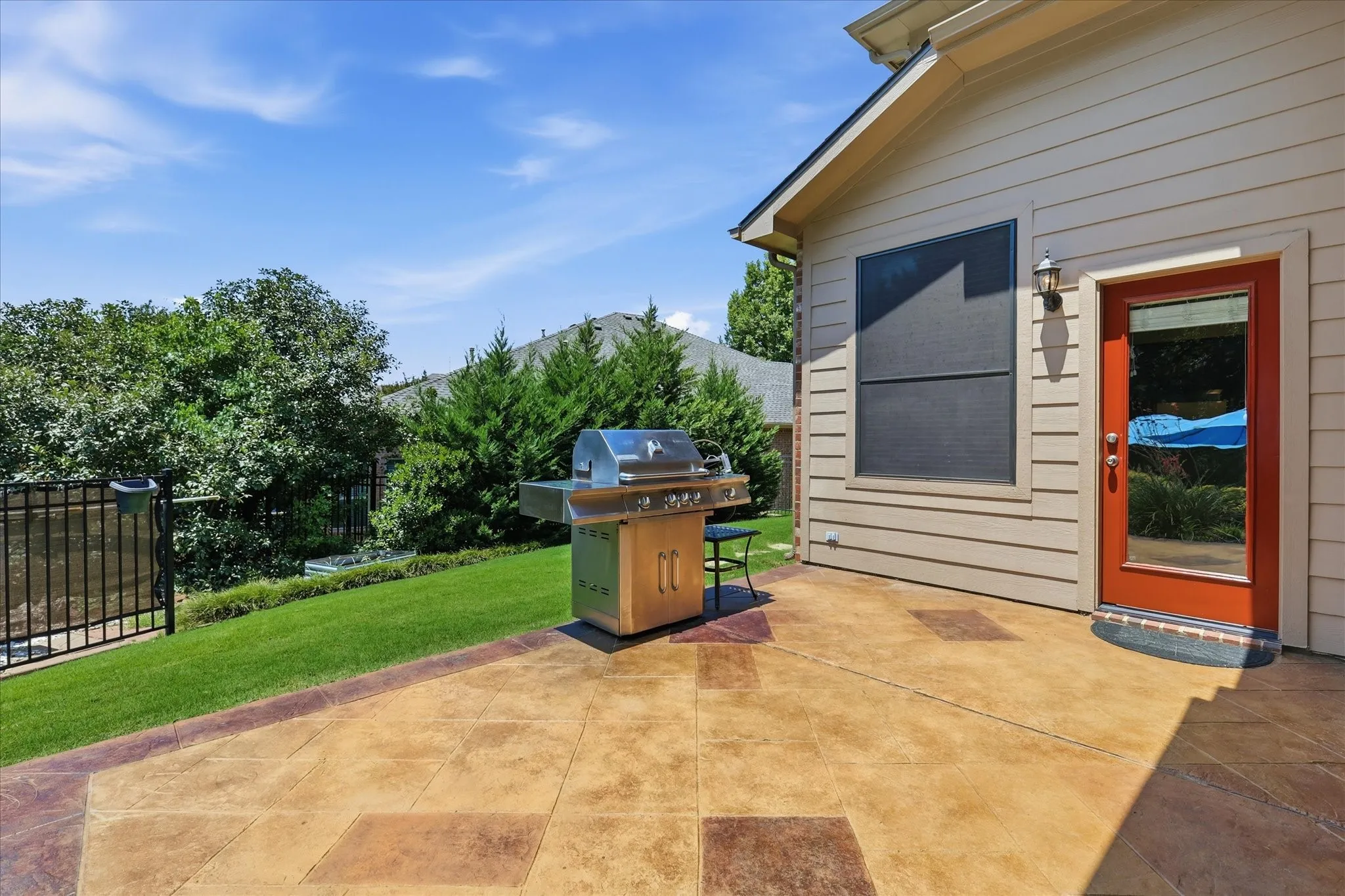 built in gas grill