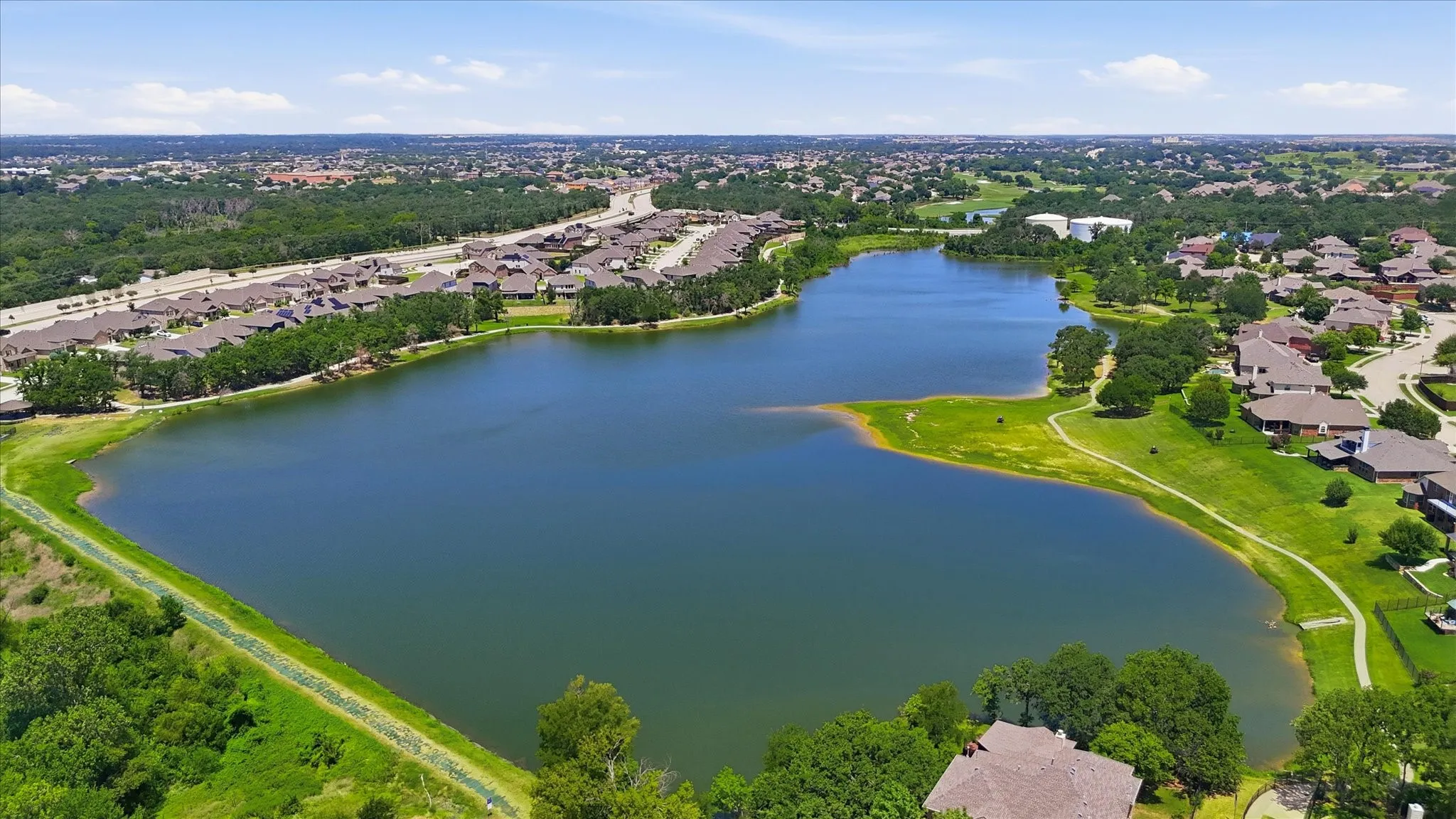 Lake Sharon with walking path access