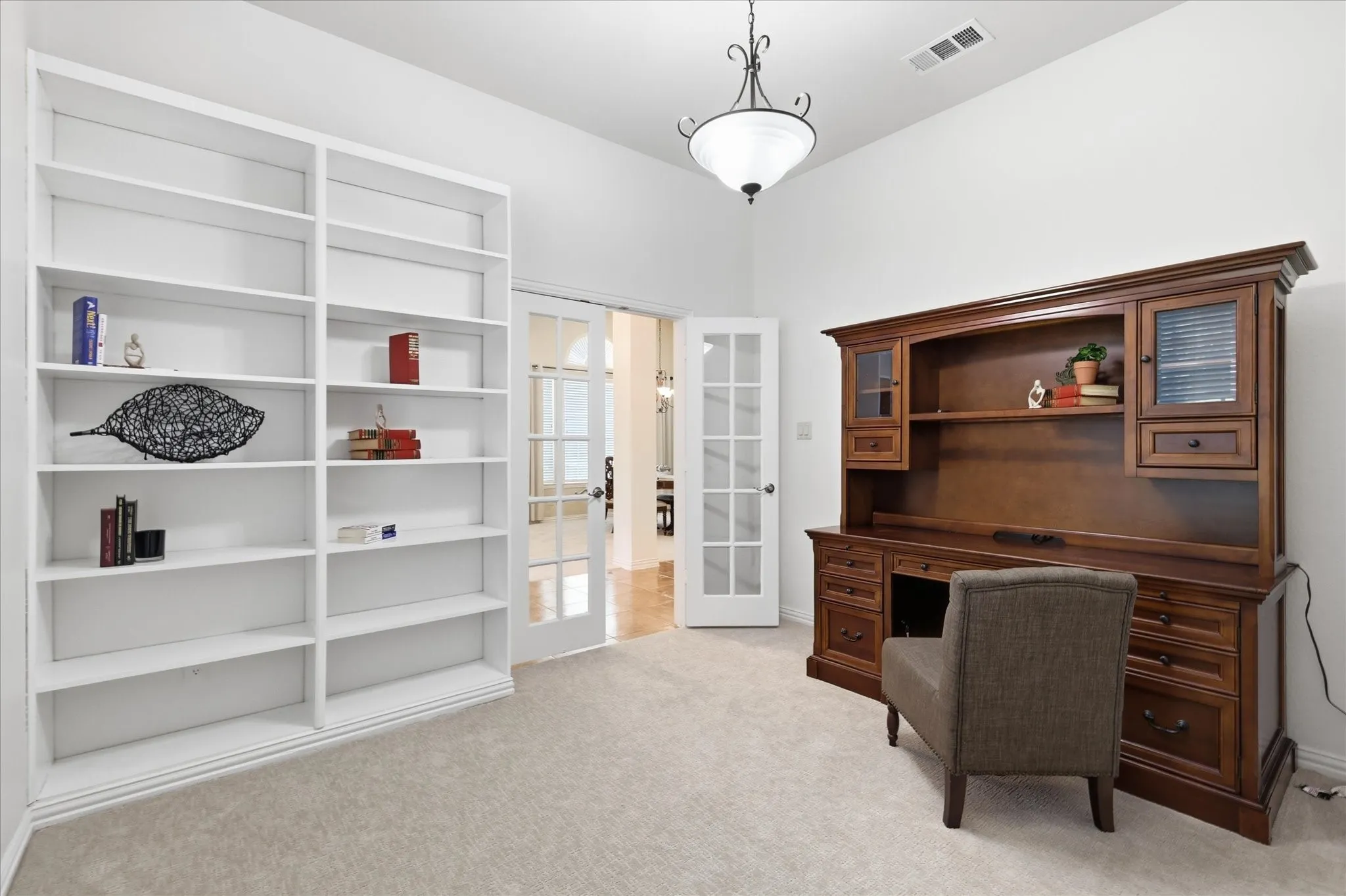 office or could be a guest room with a closet and full bath access