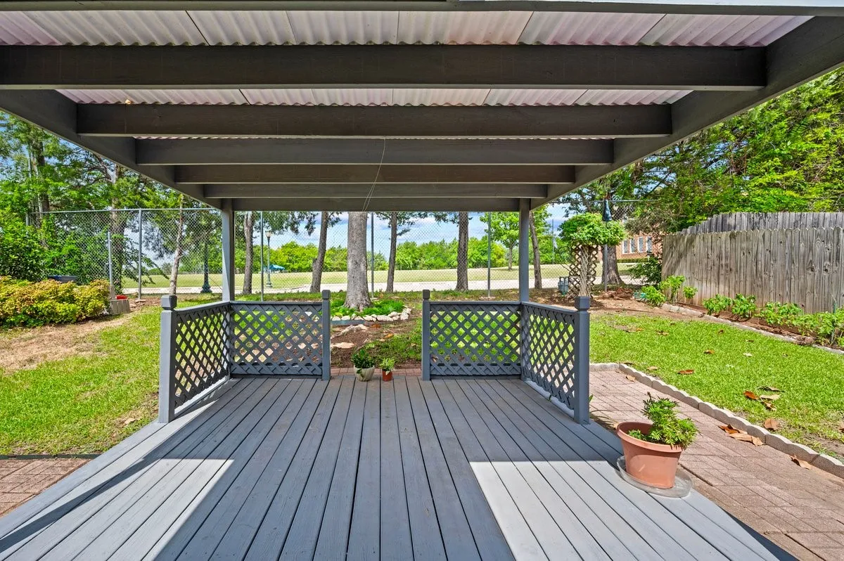 Covered patio