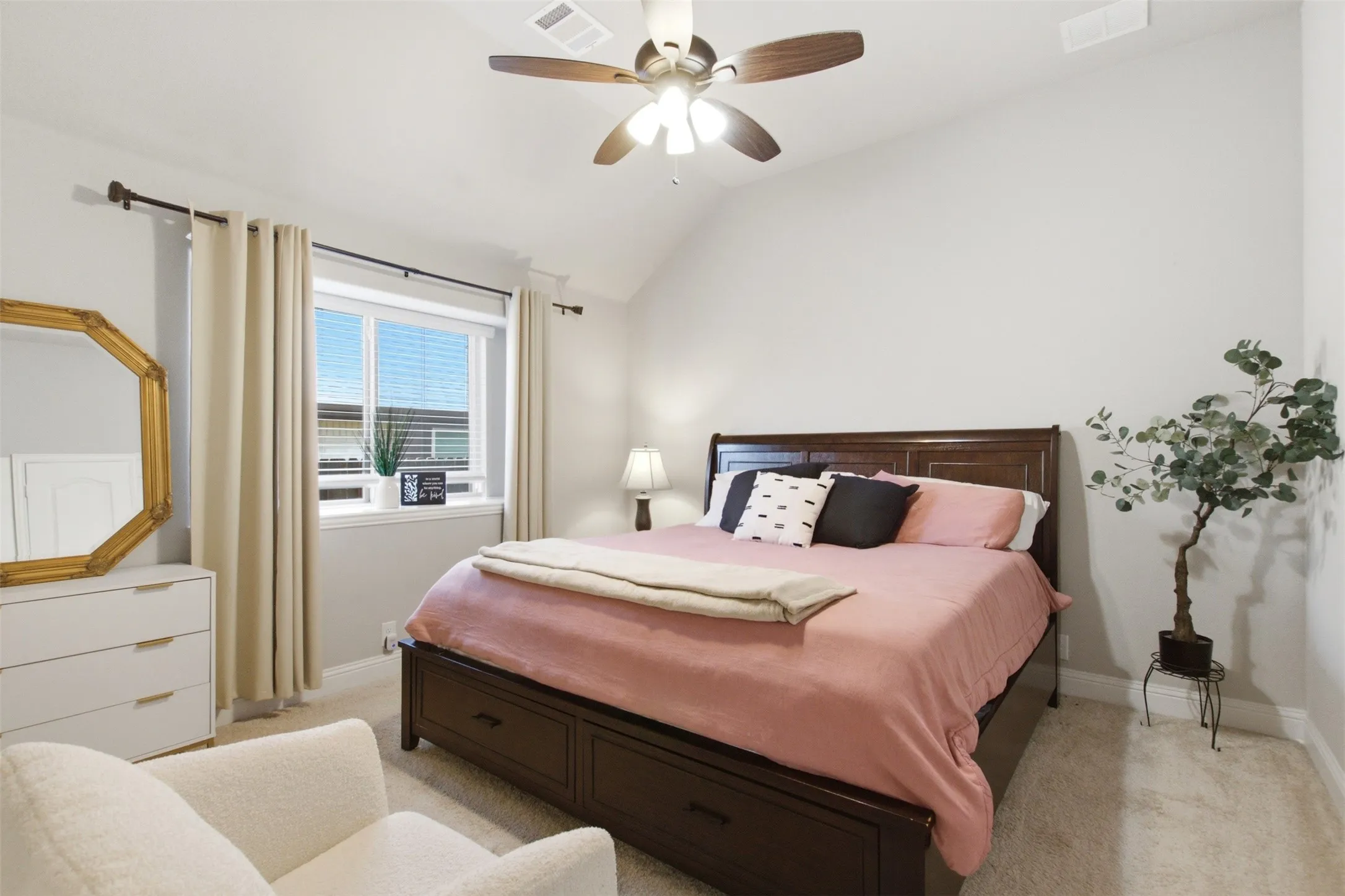 Large secondary bedroom provides the flexibility to be used as a game room, home office, or guest room.