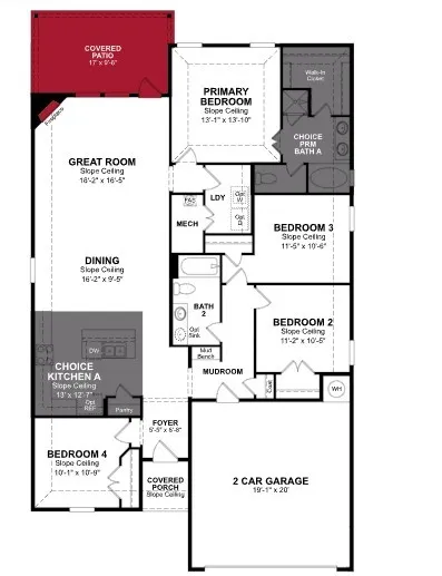 Beazer Homes Verandah Brooks Floorplan.