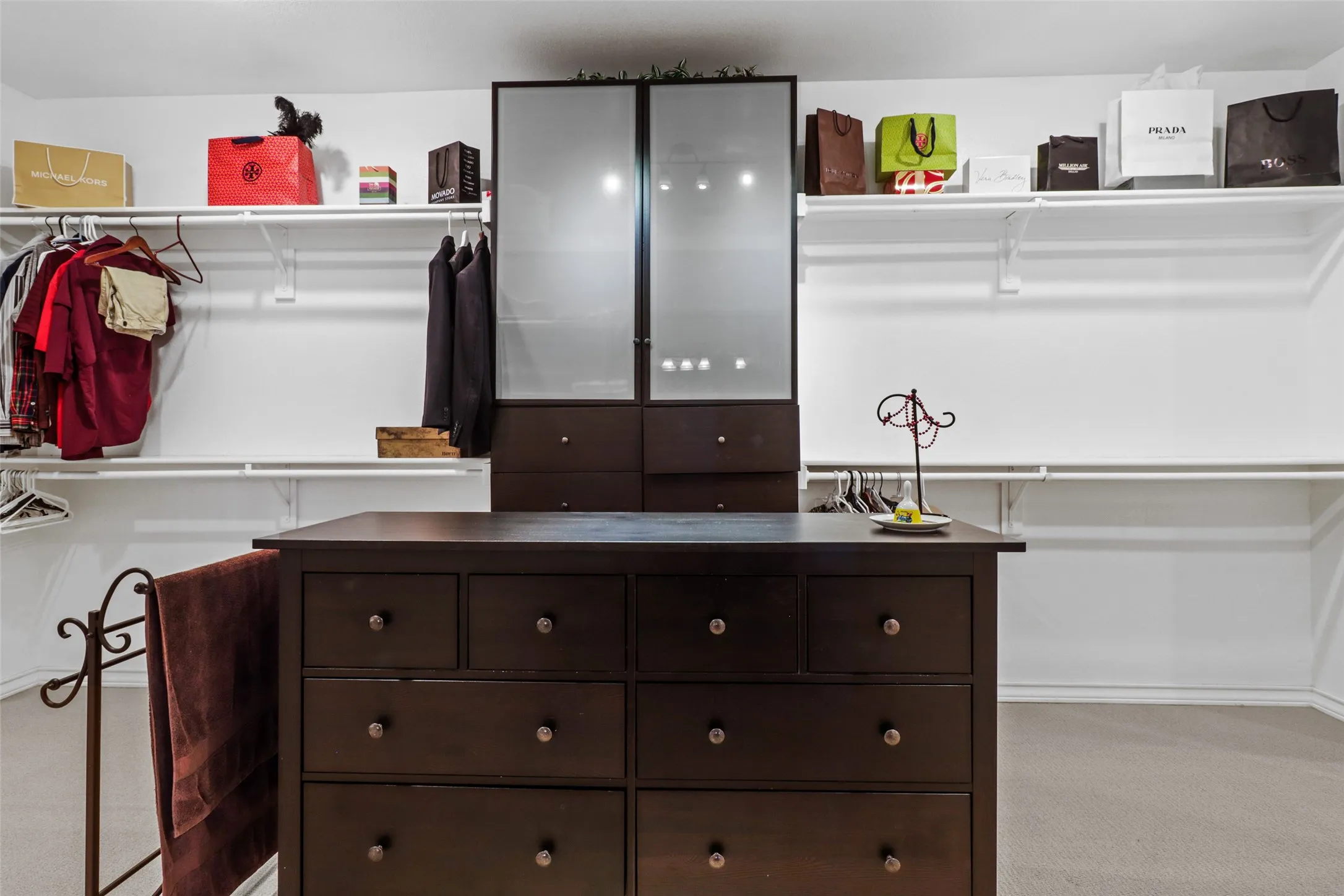 Large closet of Primary bedroom
