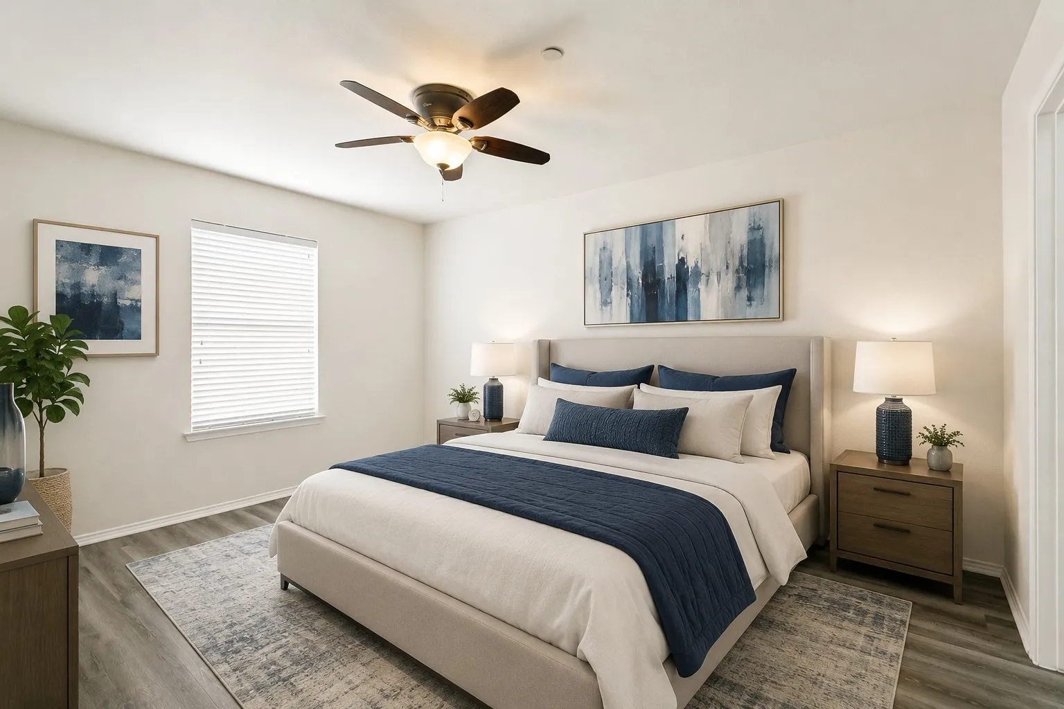 Virtually Staged Bedroom