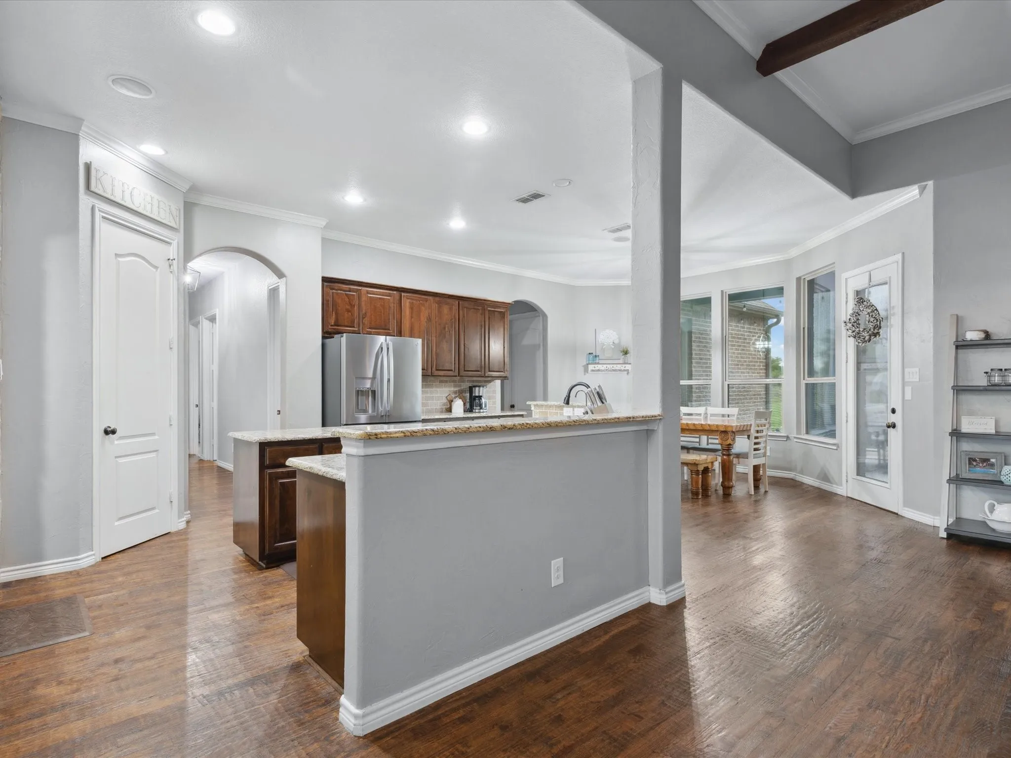 A huge open kitchen