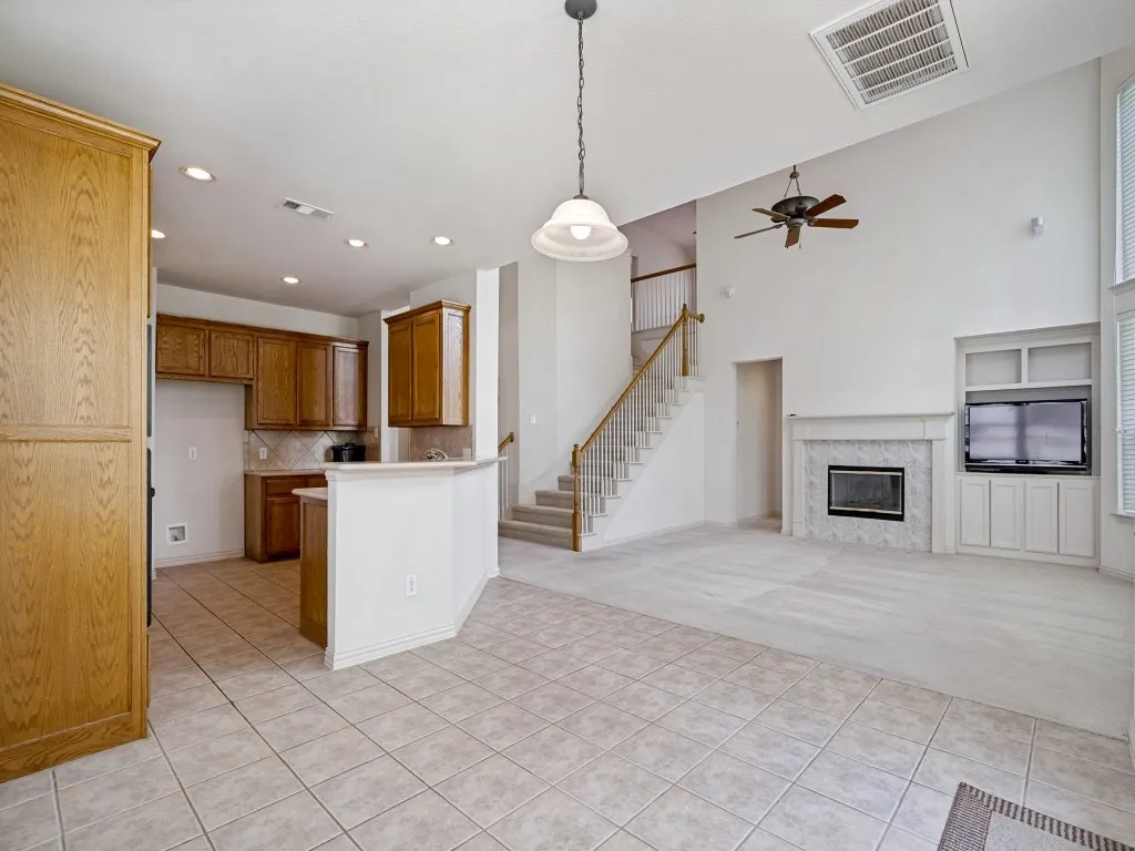 Open to living area