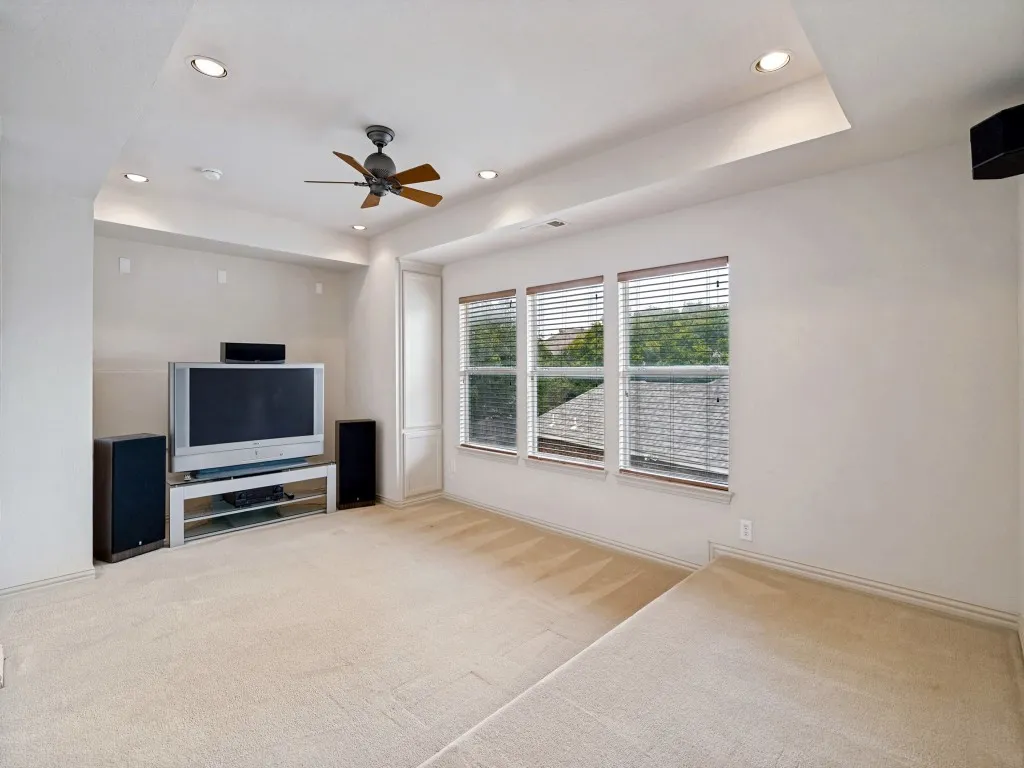 Upstairs media room