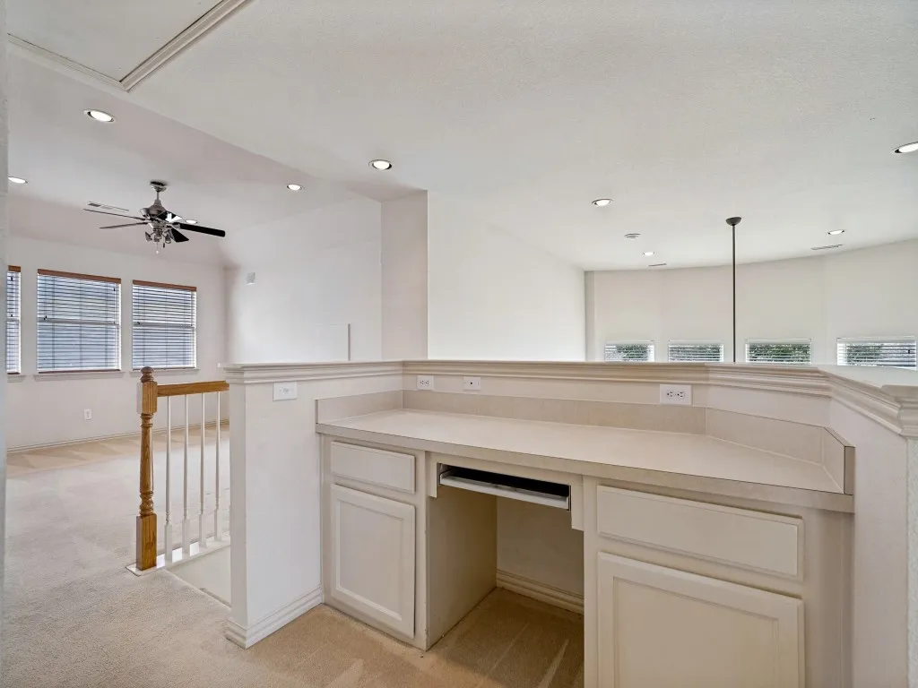 Upstairs work area