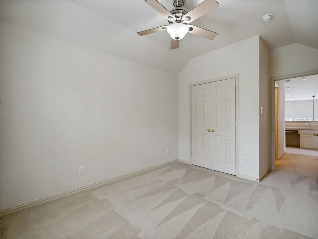 Upstairs bedroom with connecting bath