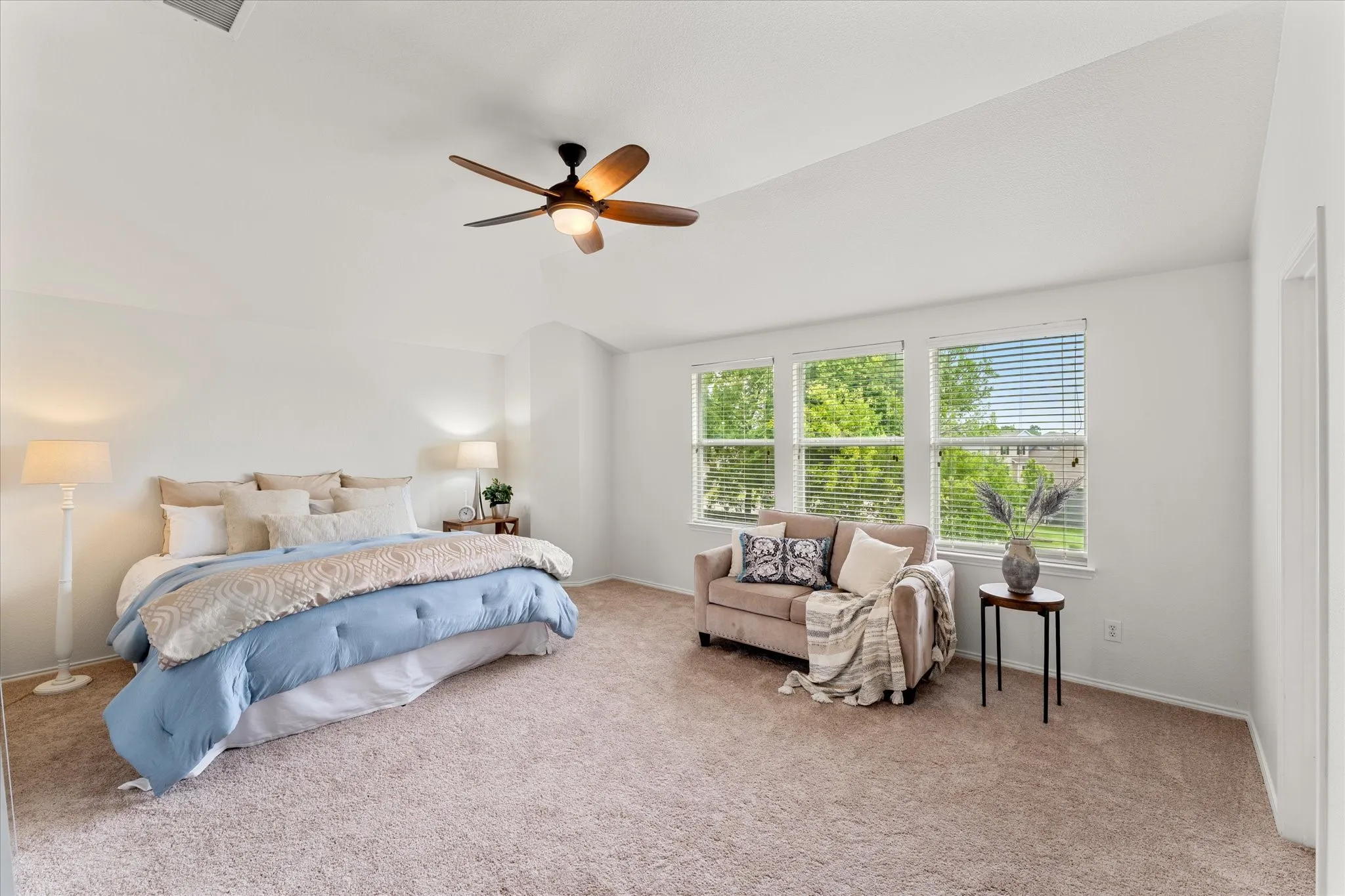 You will love the size of the Primary Suite! The abundance of natural light creates a bright and airy atmosphere.