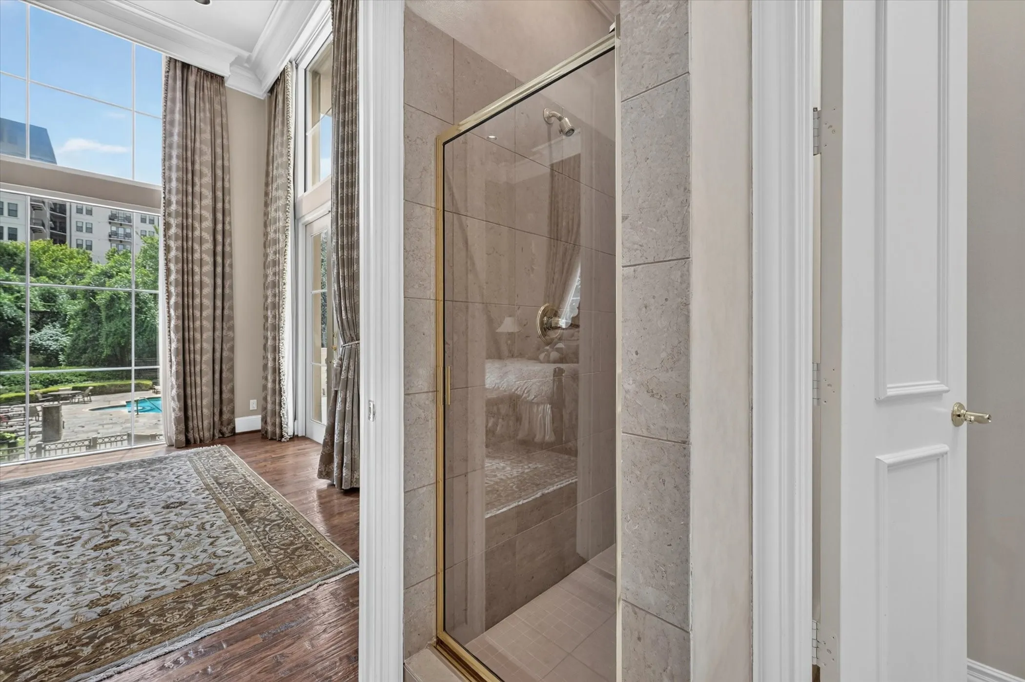 Separate Shower & private water closet.