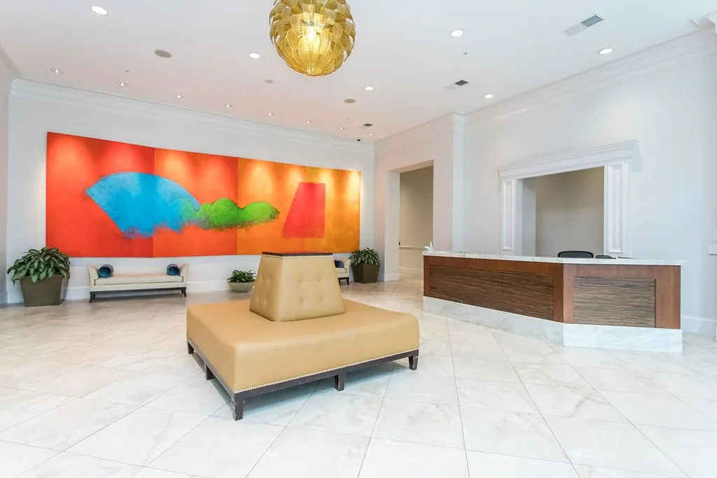Lobby served by Concierge & Valet. Unit 104 is on this level.