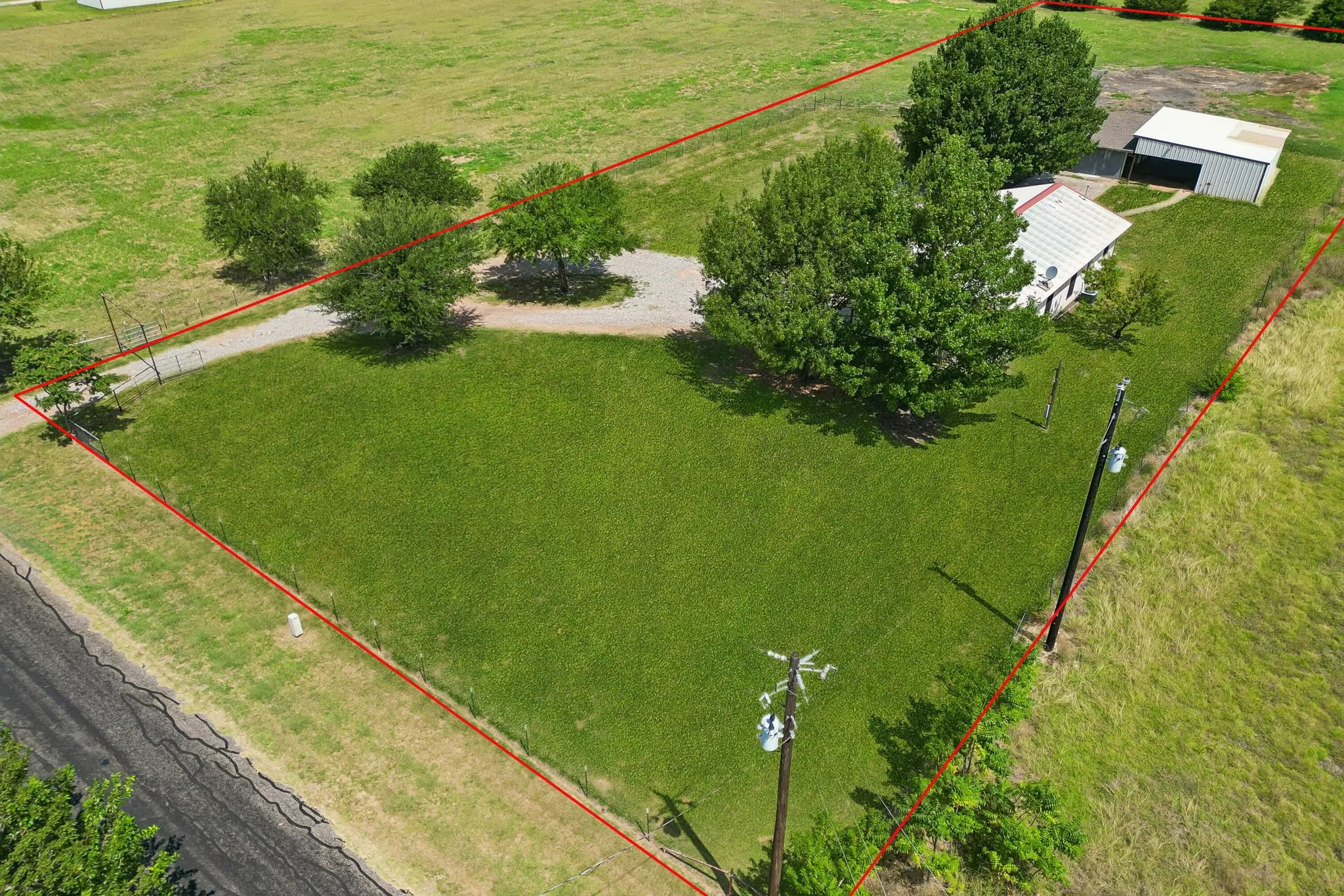 Hilighted in red is only a portion of the 6.5 acres