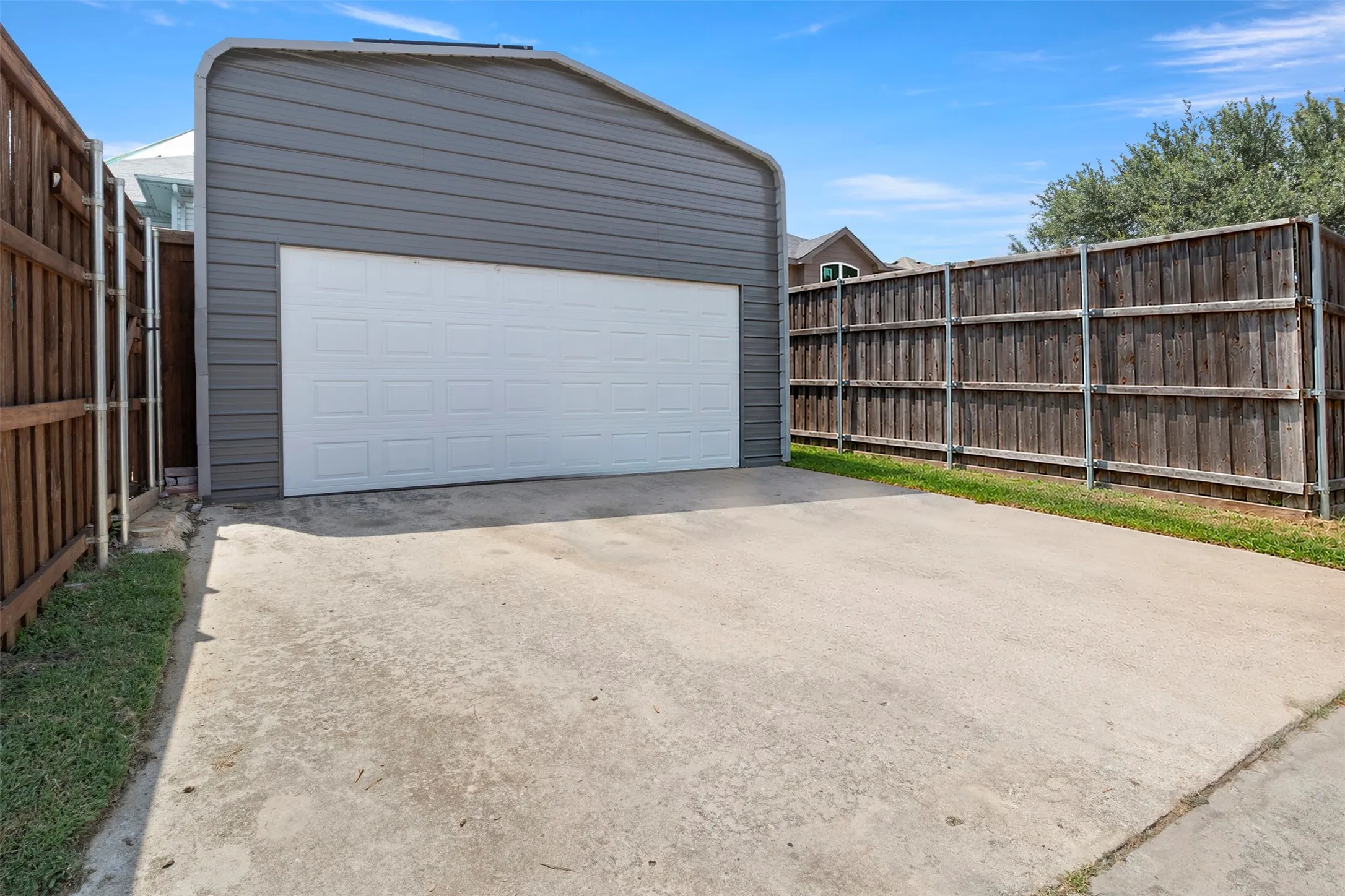 Enclosed carport