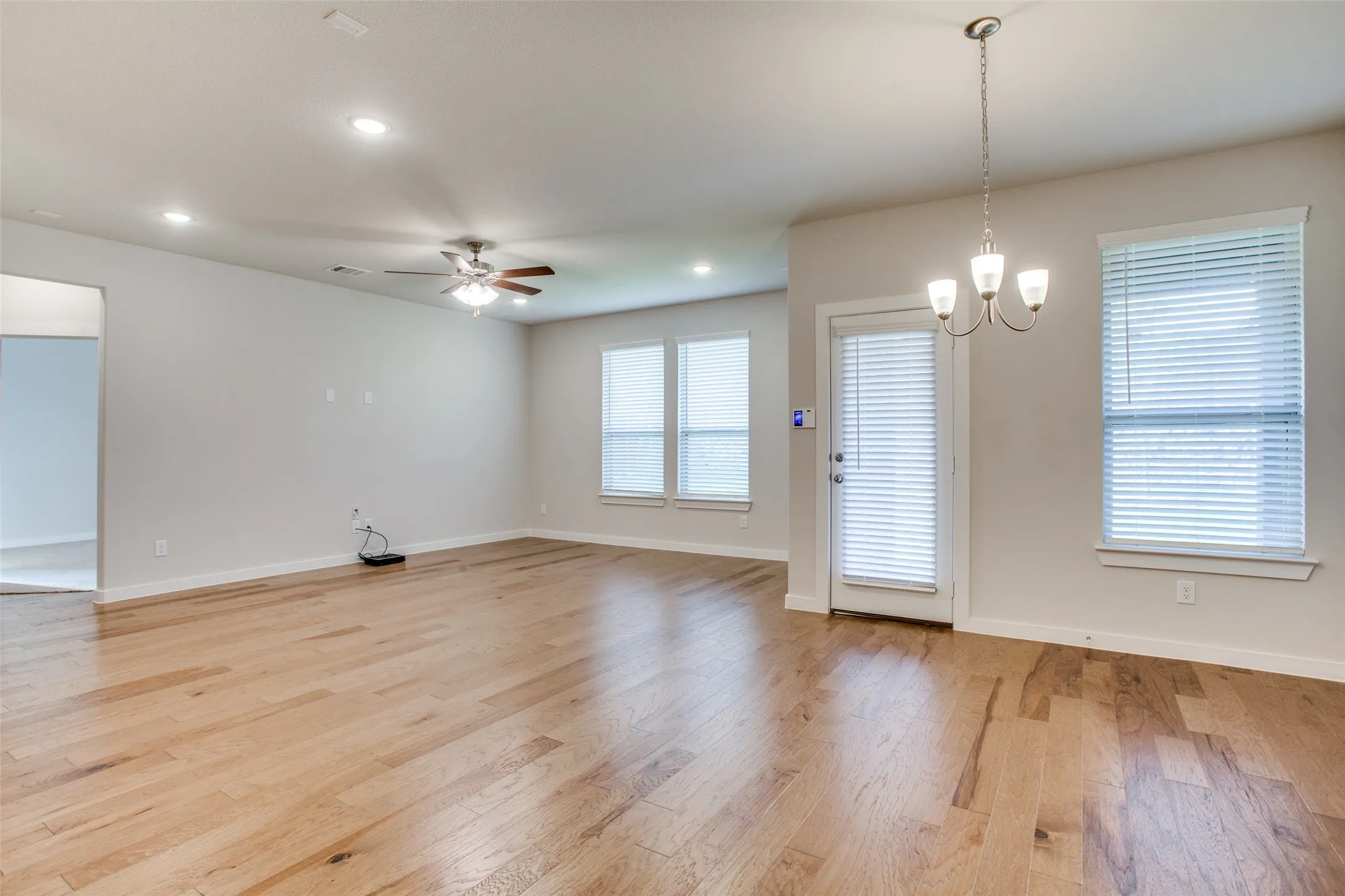 Dining is open to the living area