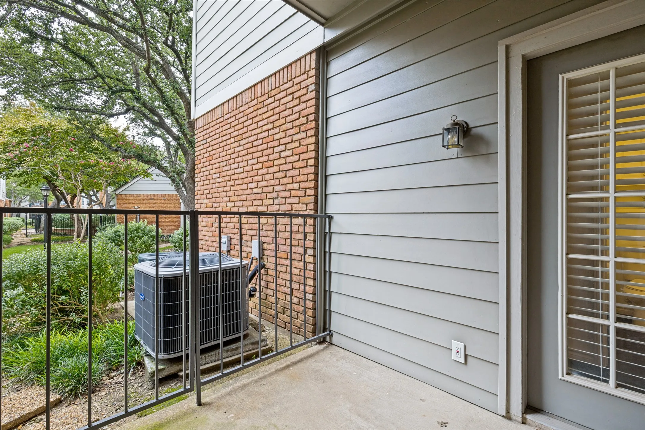 Another view of the exterior covered patio