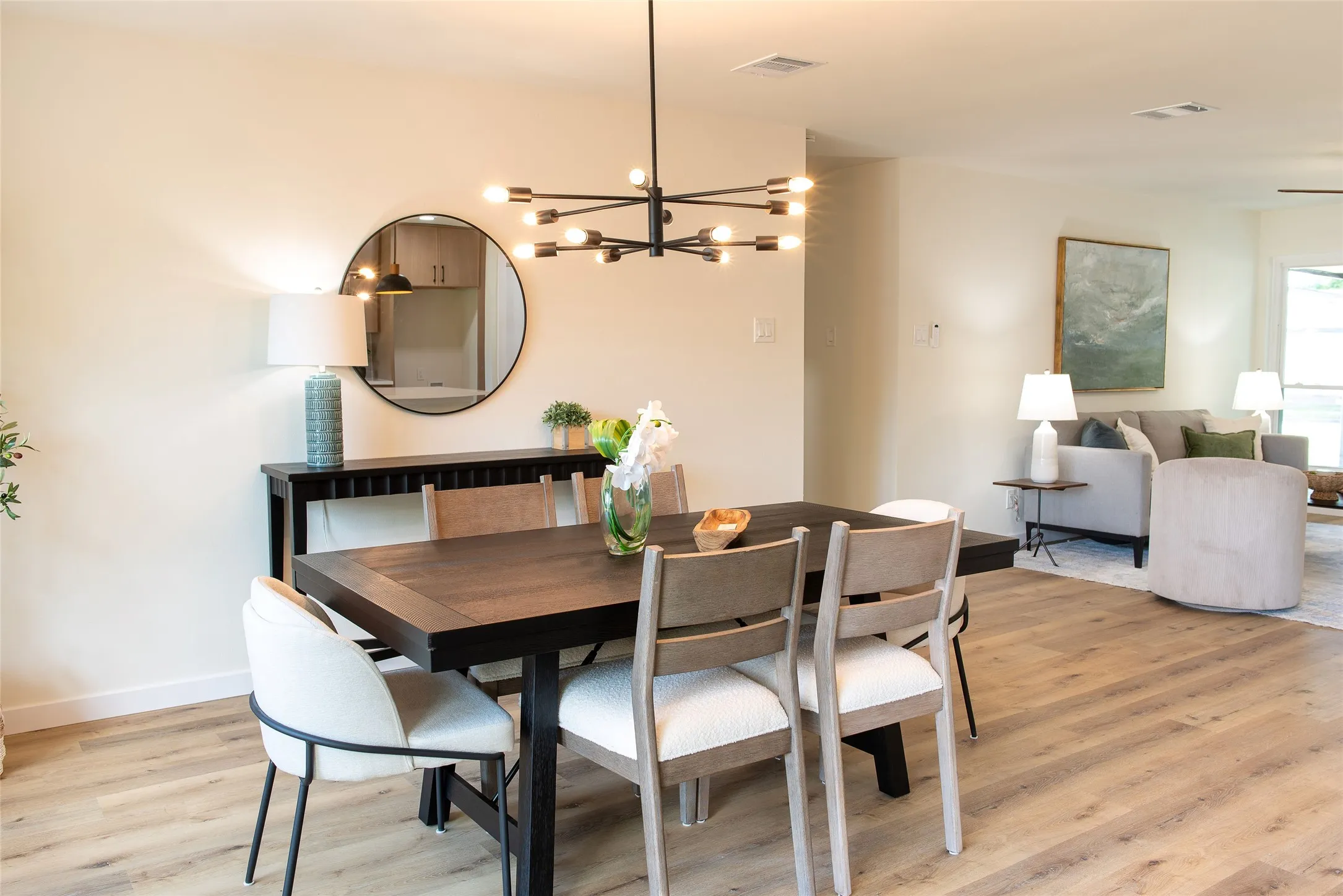 Dining Area Open to Living Room