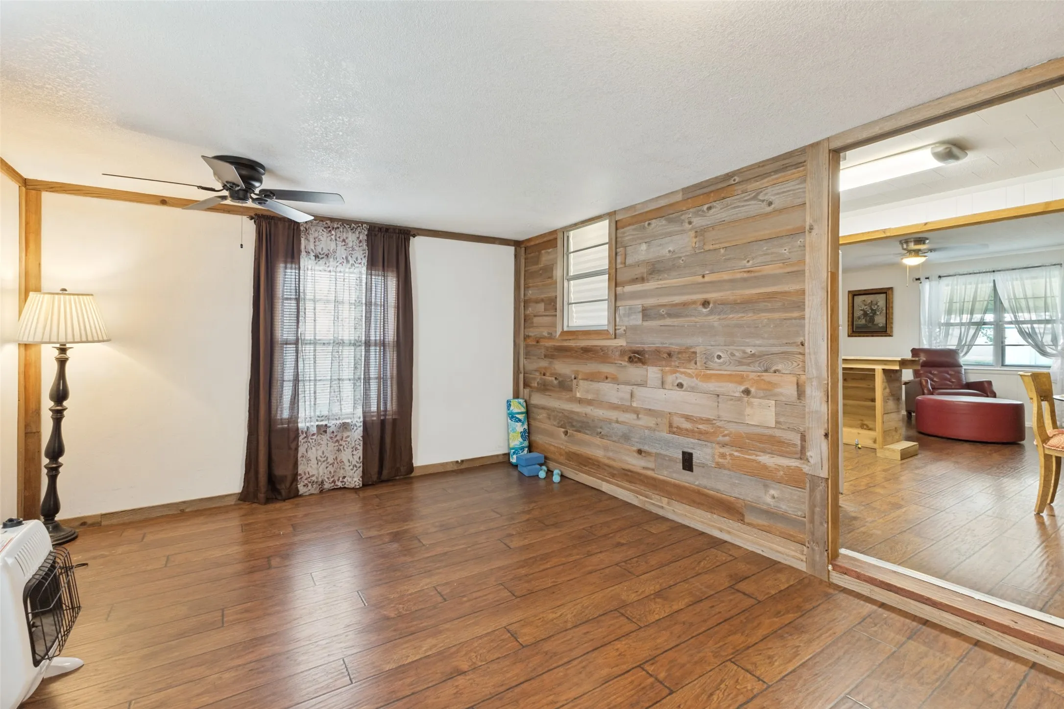 Bonus room can be used for an additional bedroom with open closet.