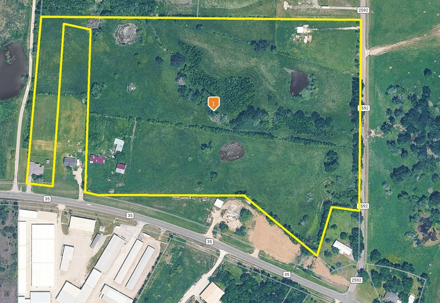 All aerial view boundaries are appx.