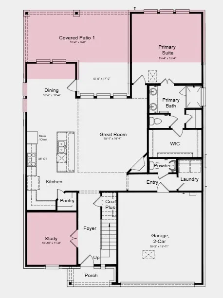 Additional Highlights include: Fiberglass entry door, study in place of formal dining room, and lifestyle space.