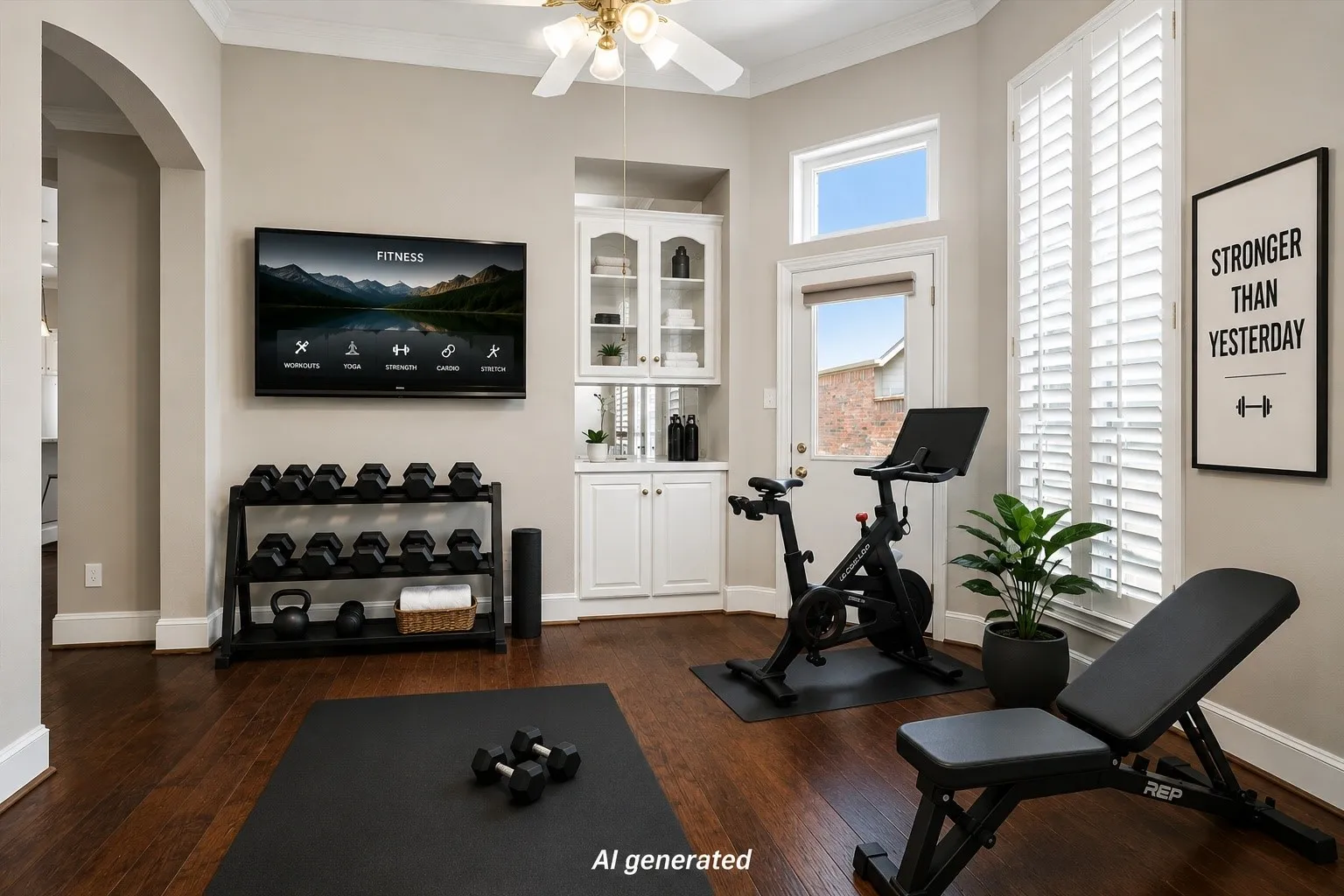 Or, it could be a work-out room!