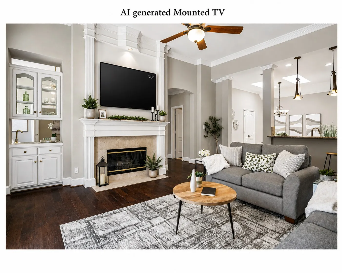 Where do I put my TV?  Mount it over the Fireplace!