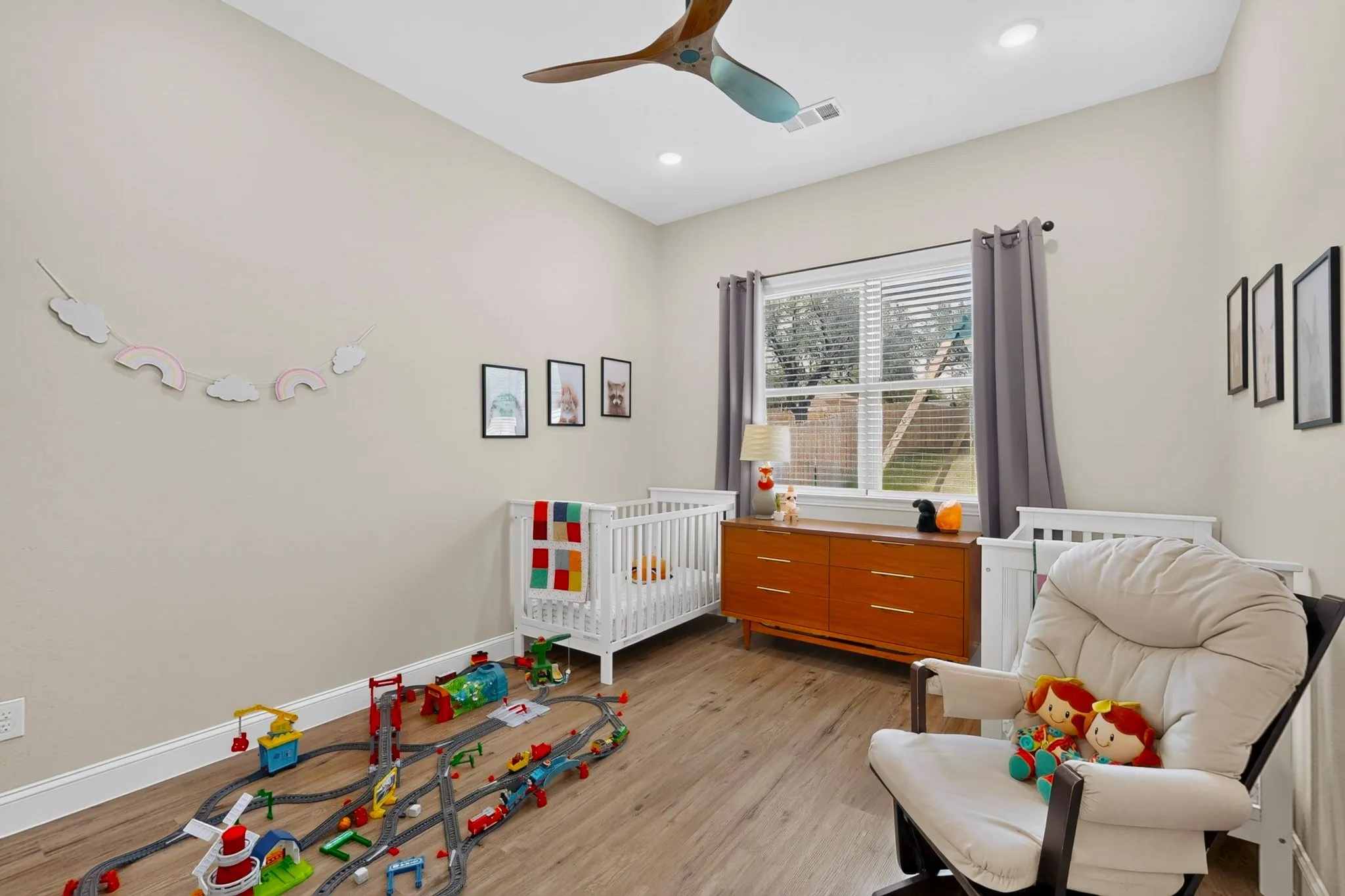 Restful space facing north - keeping rooms bright and cool.  Restful, right?